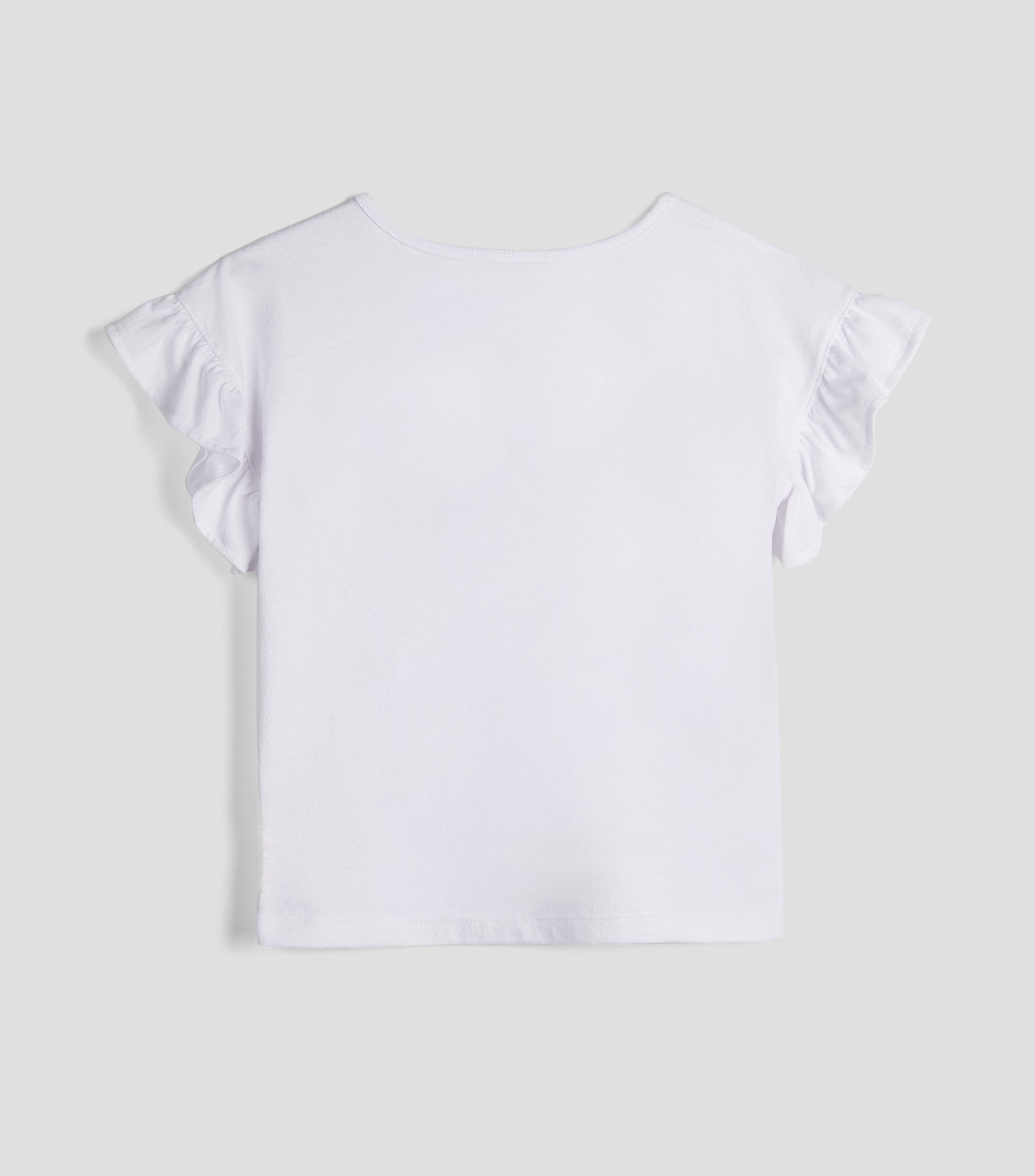 Playera cuello redondo manga corta estampada Niña
