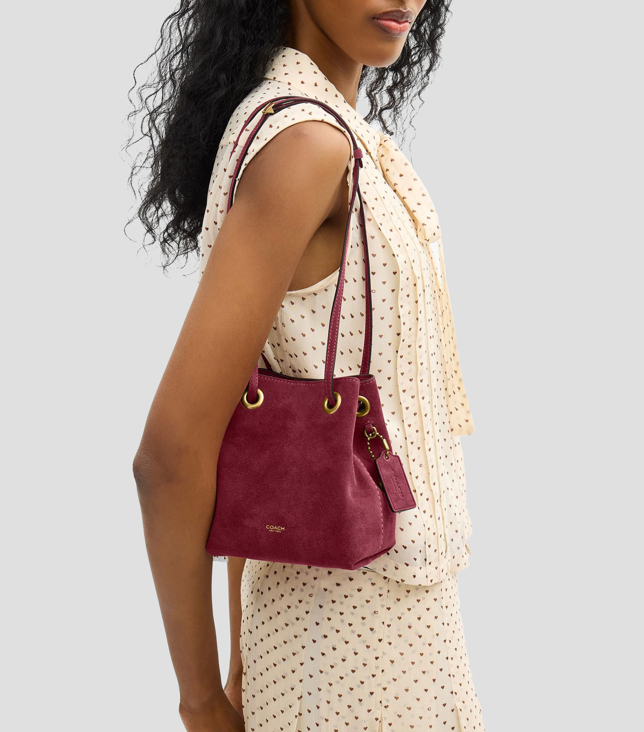 Bolsa Crossbody en suede Jade lisa Mujer