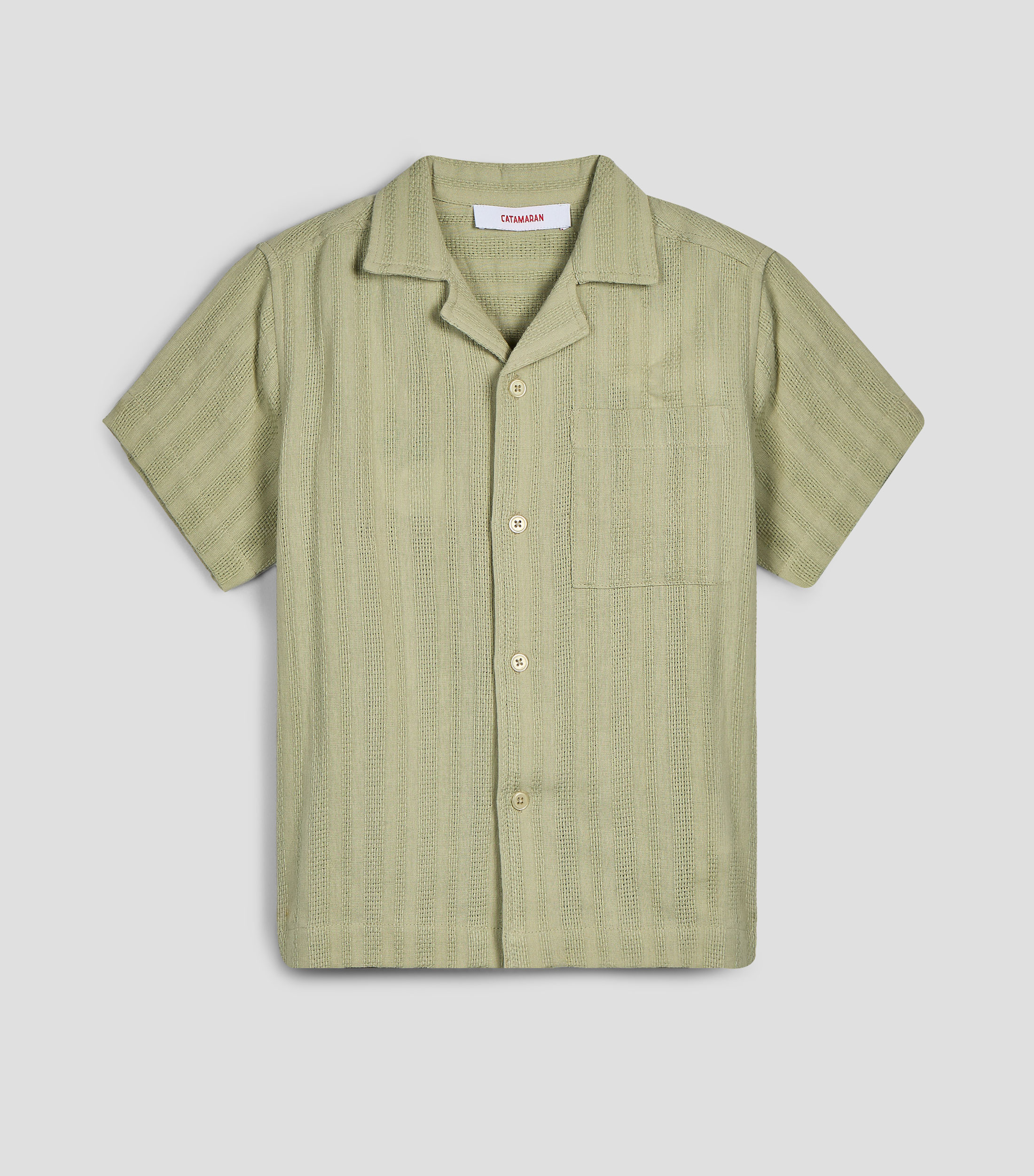 Camisa lisa manga corta Niño