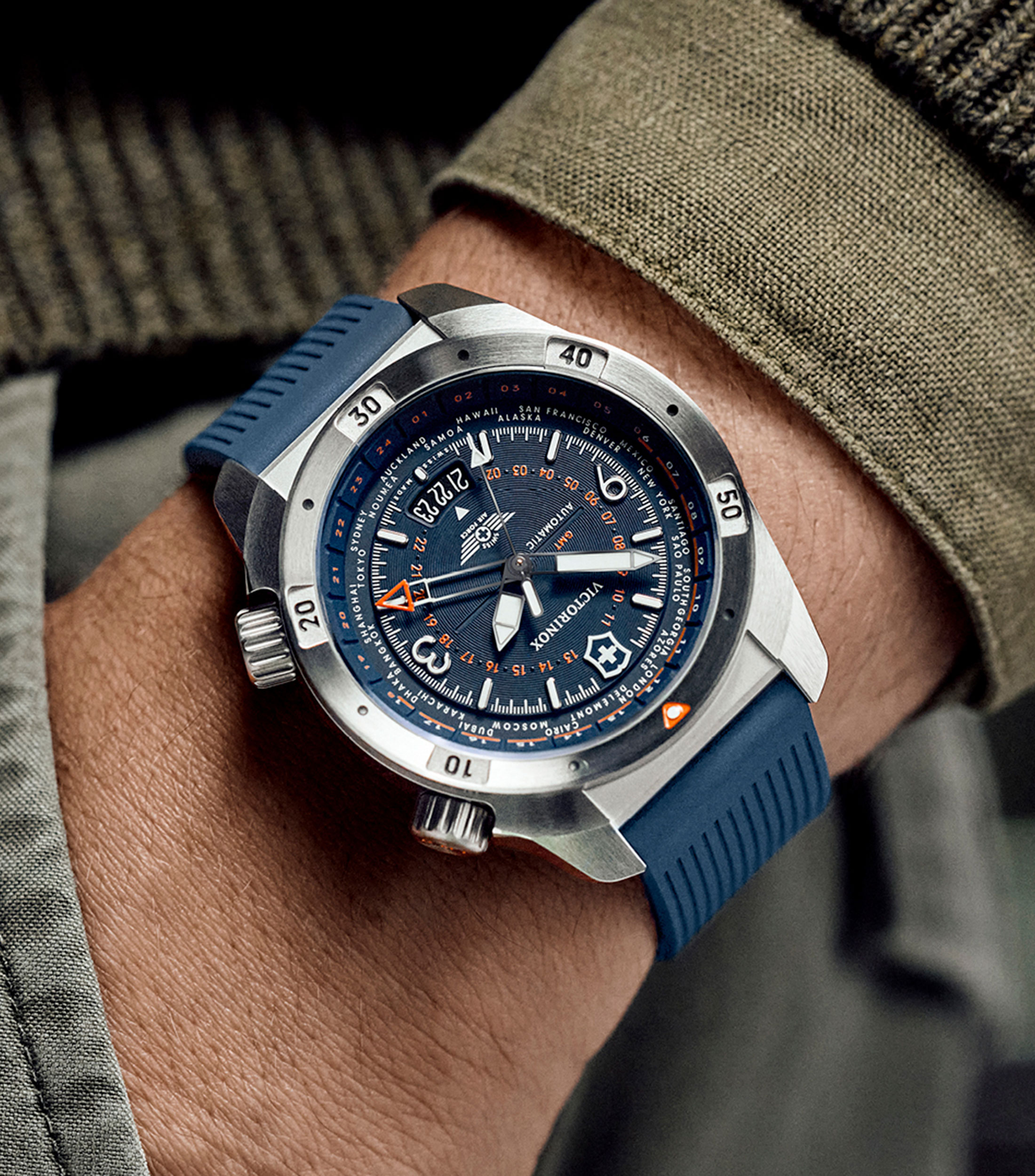 Reloj para Hombre Air Pro Deportivo Plateado