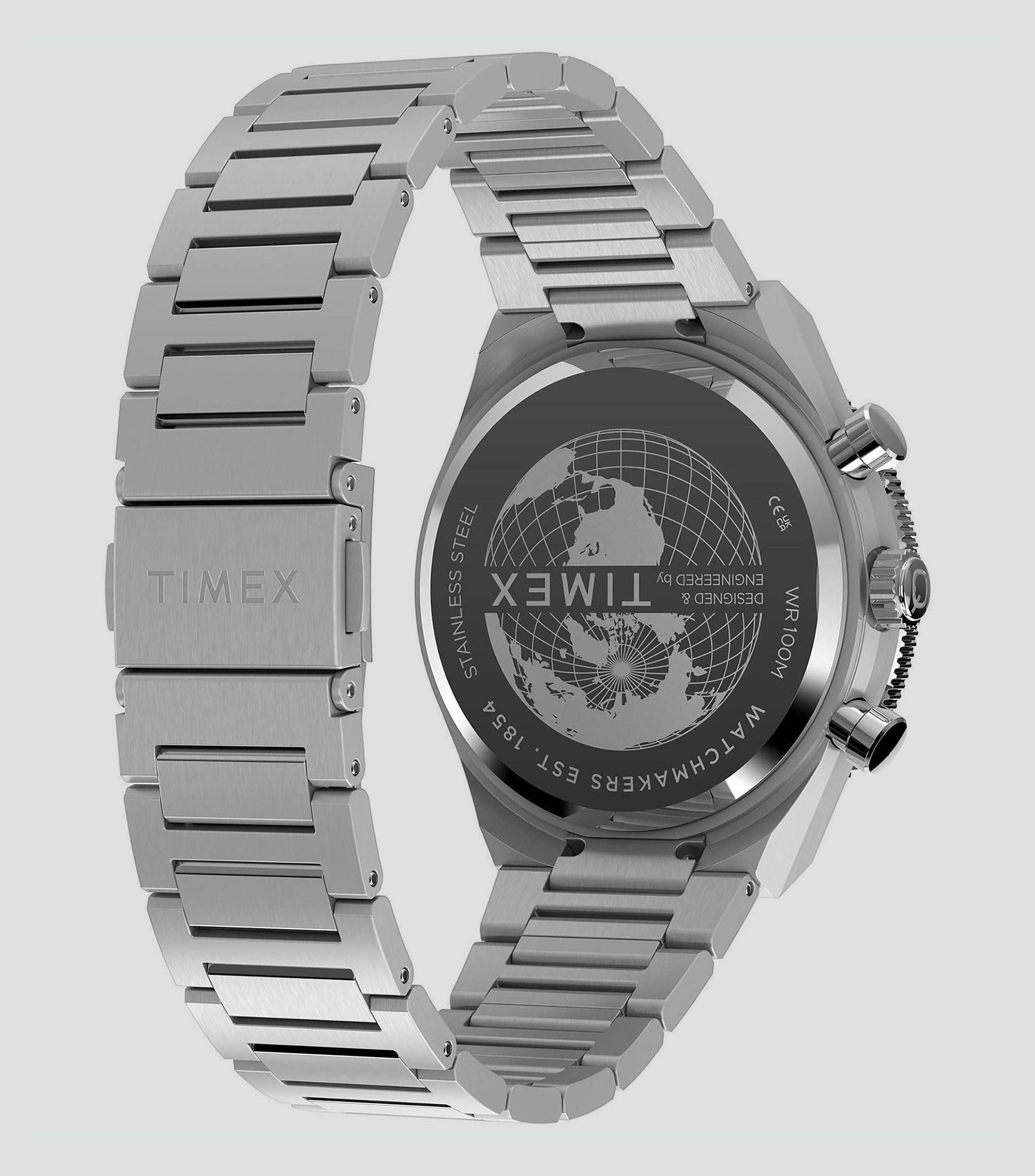 Reloj para Hombre Q Timex Continental Casual Azul, Plateado