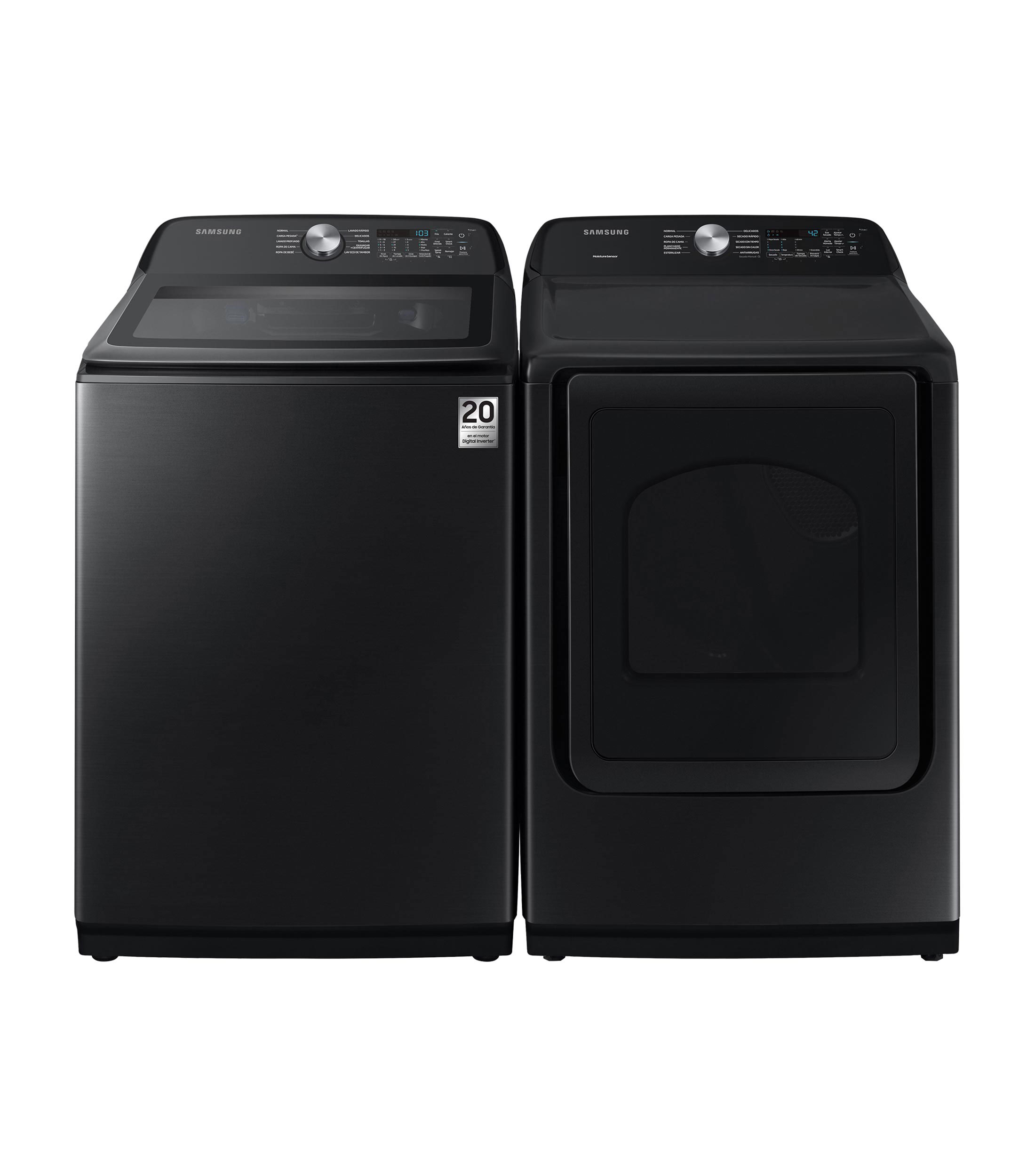 Combo de lavado Lavadora Eléctrica de Carga Superior 28 Kg Secadora a Gas de Carga Frontal 24 Kg