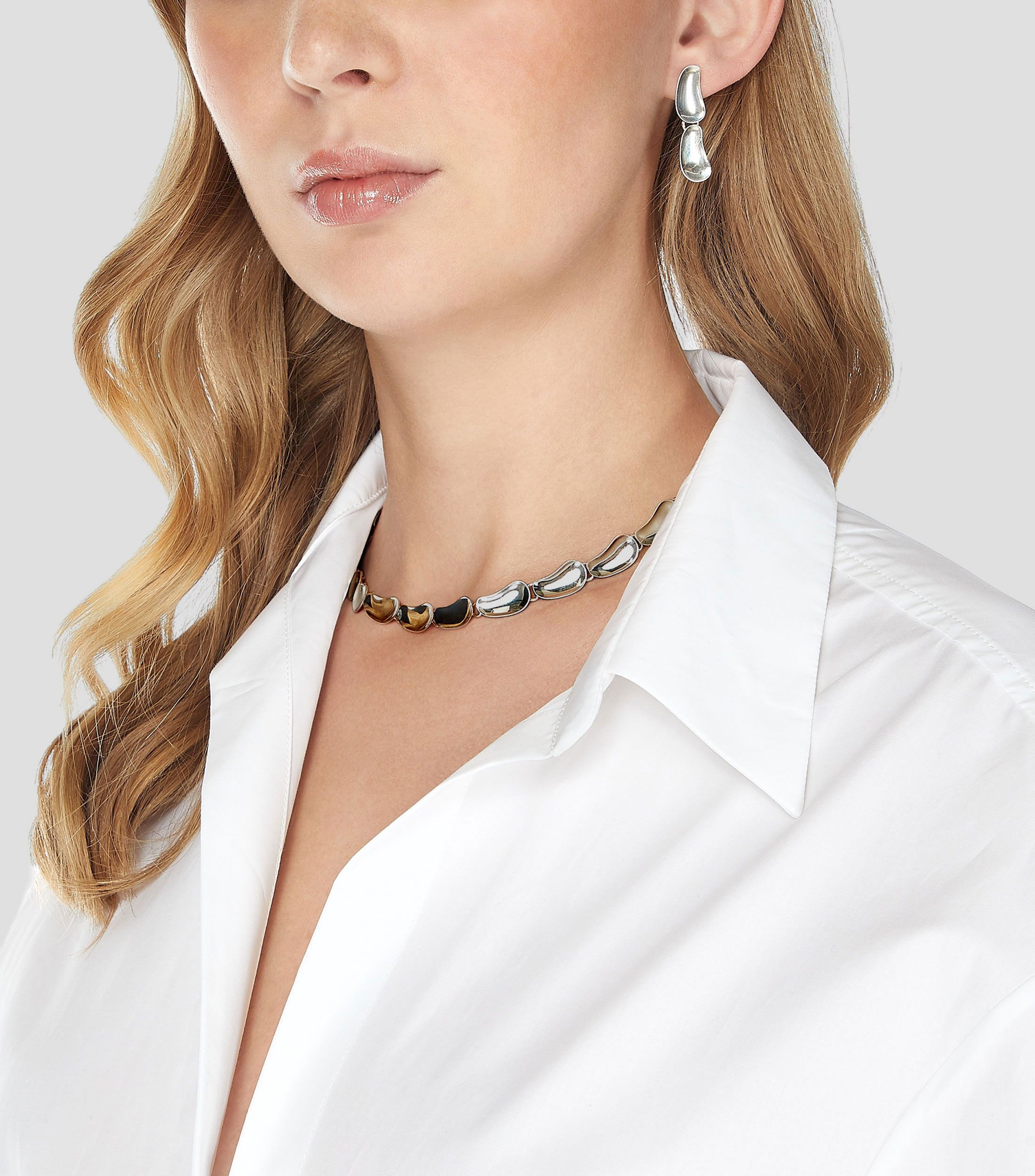 Set de collar y aretes en plata .925 Mujer
