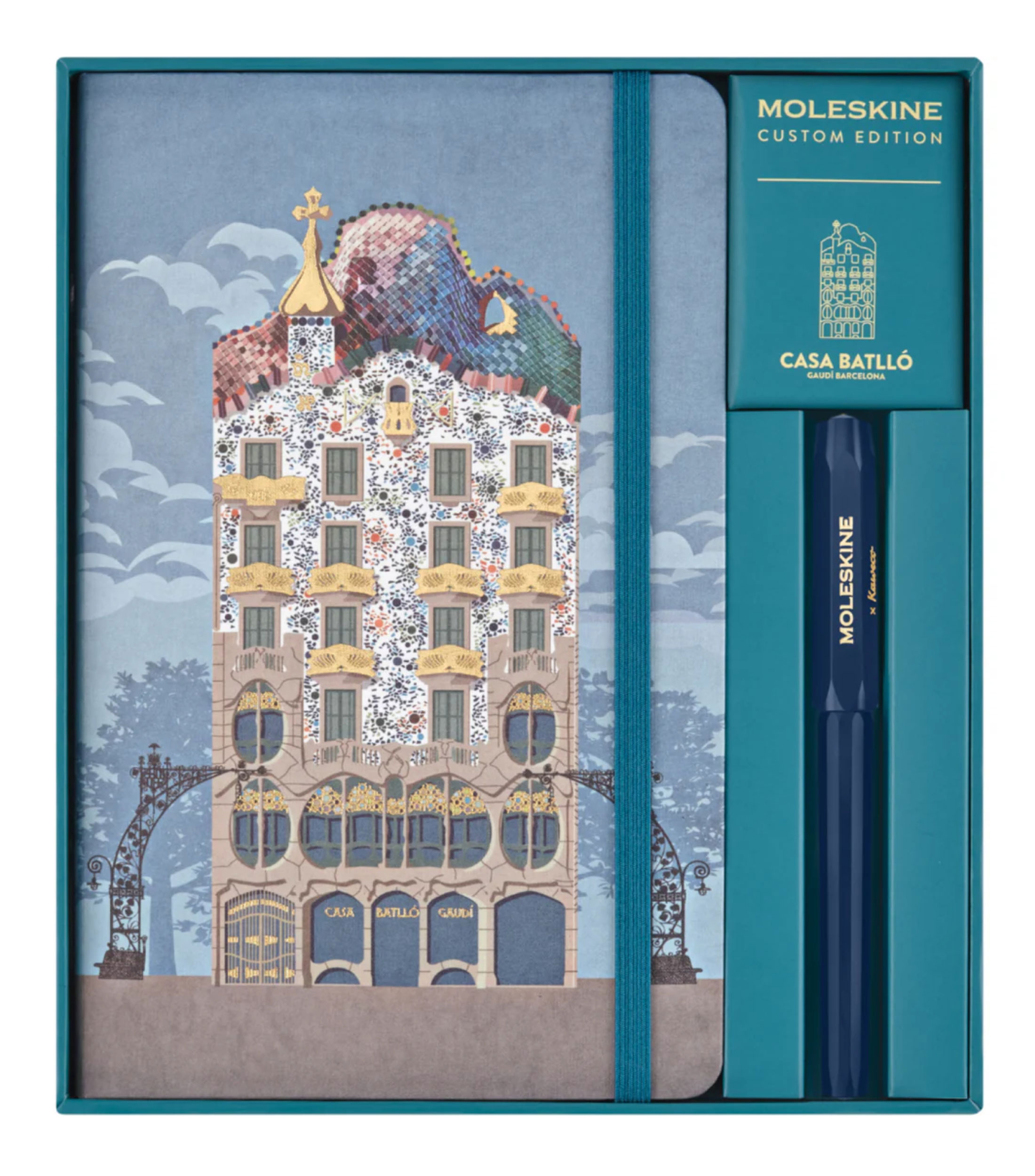 LibretaSet 2 piezas, libreta y pluma - Casa Batlló, Moleskine
