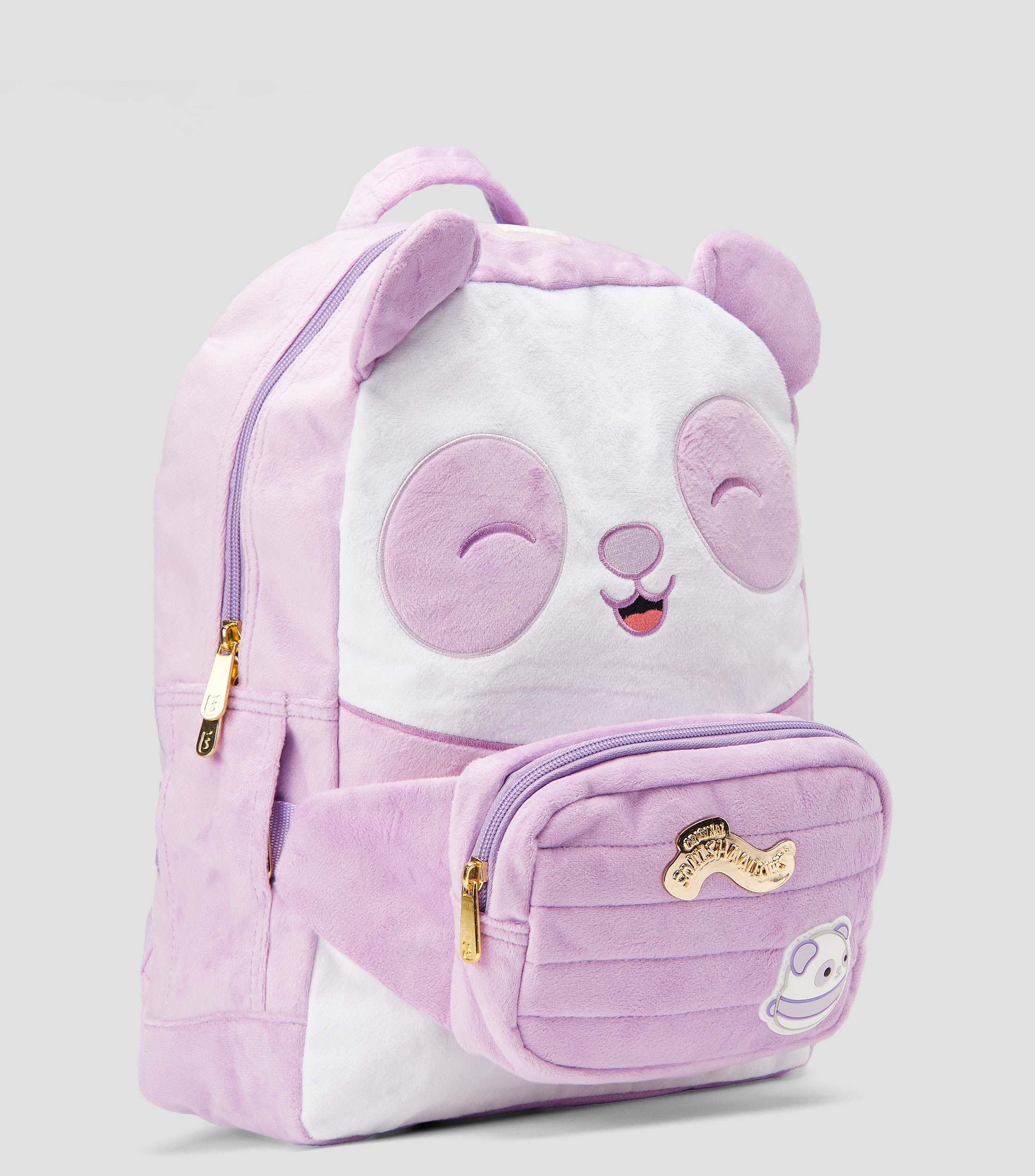 Mochila escolar Squishmallows Lila y Blanco Niña