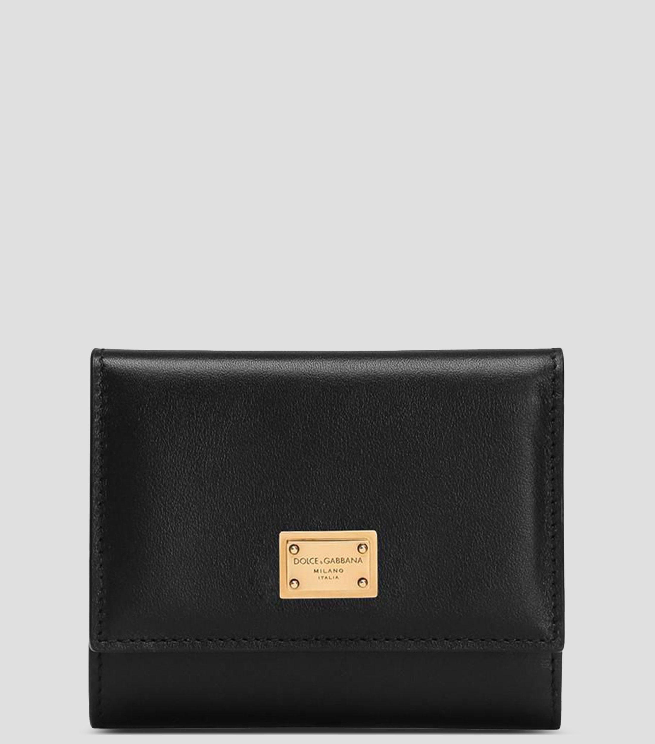 Cartera trifold en piel Dauphine Mujer