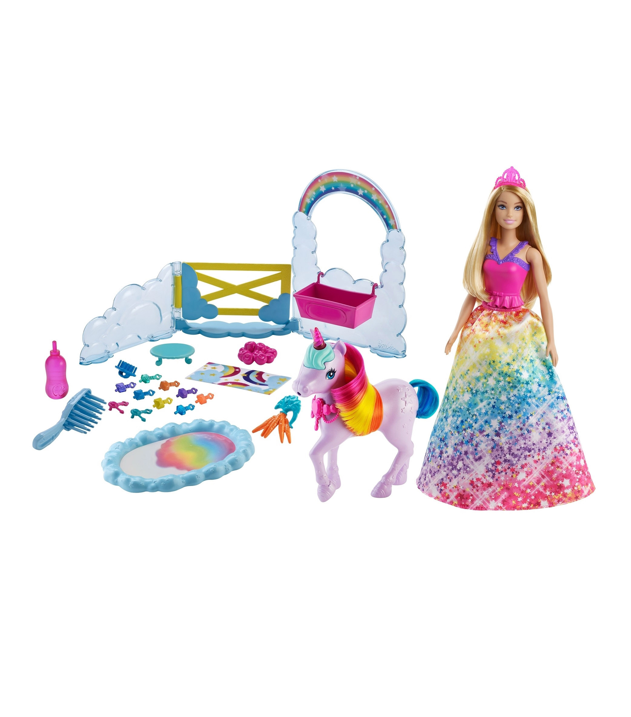 Muñeca Barbie Unicornio Arcoíris