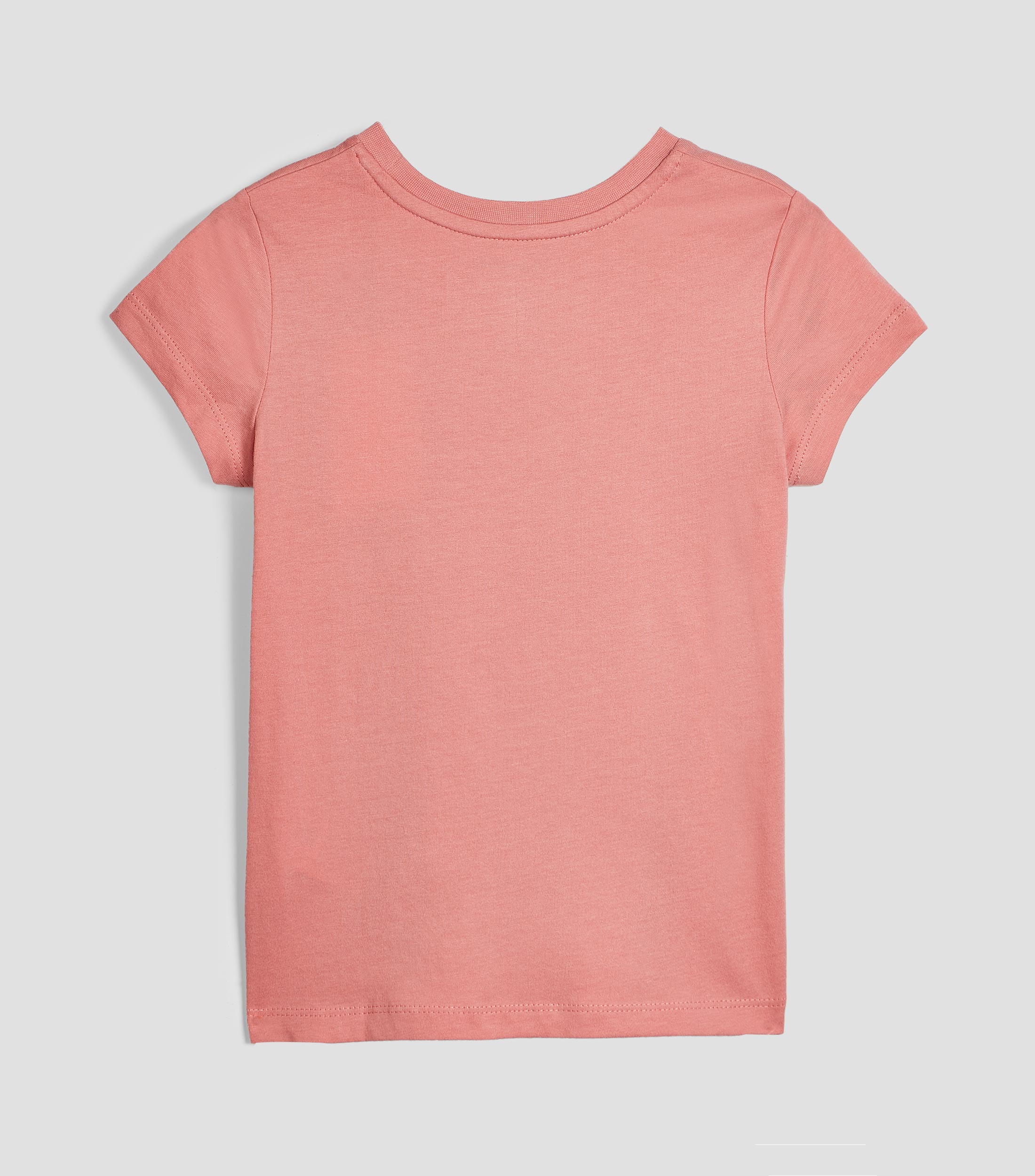 Playera cuello redondo manga corta lisa Niña