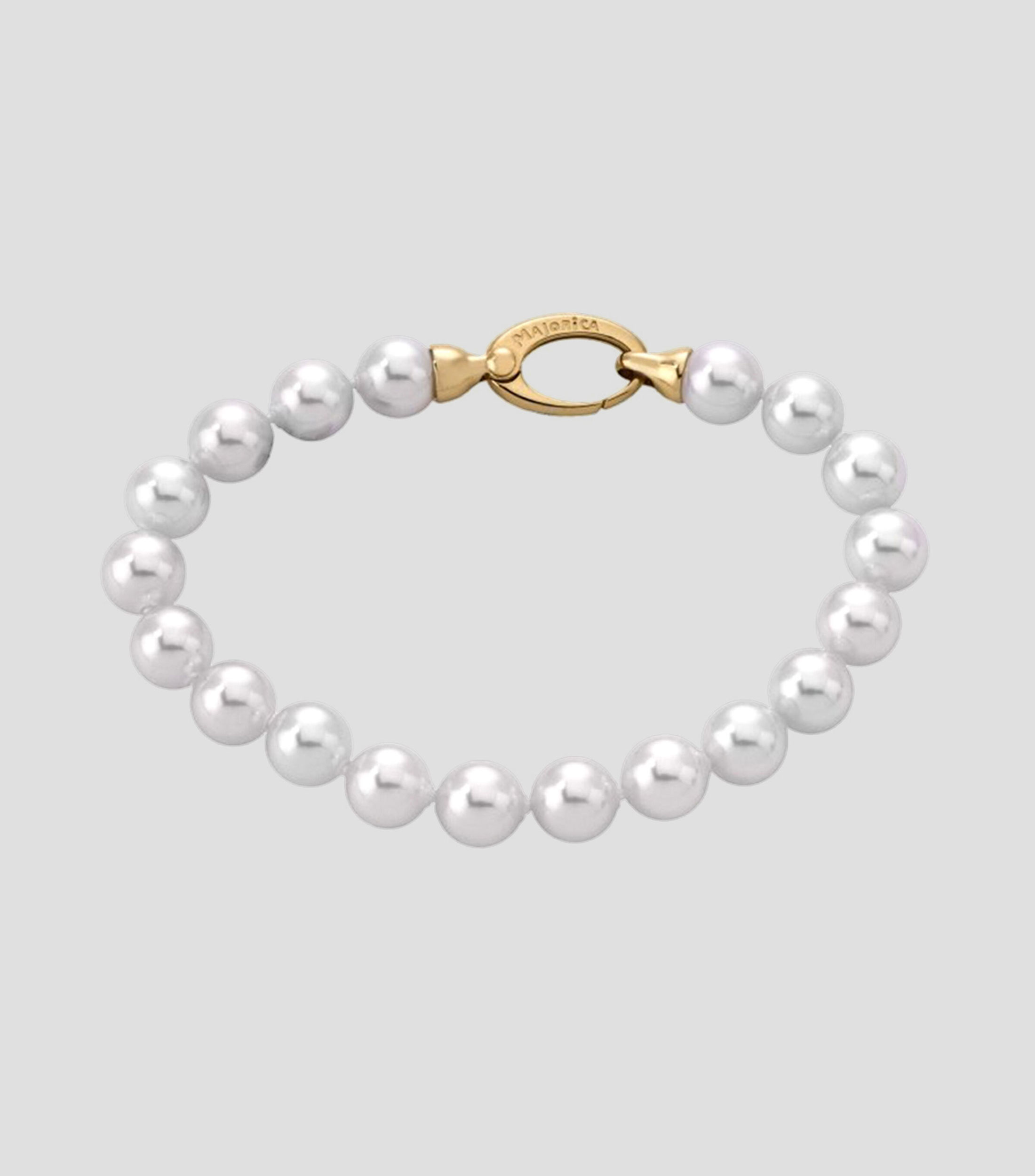 Pulsera con pelas blancas Mujer