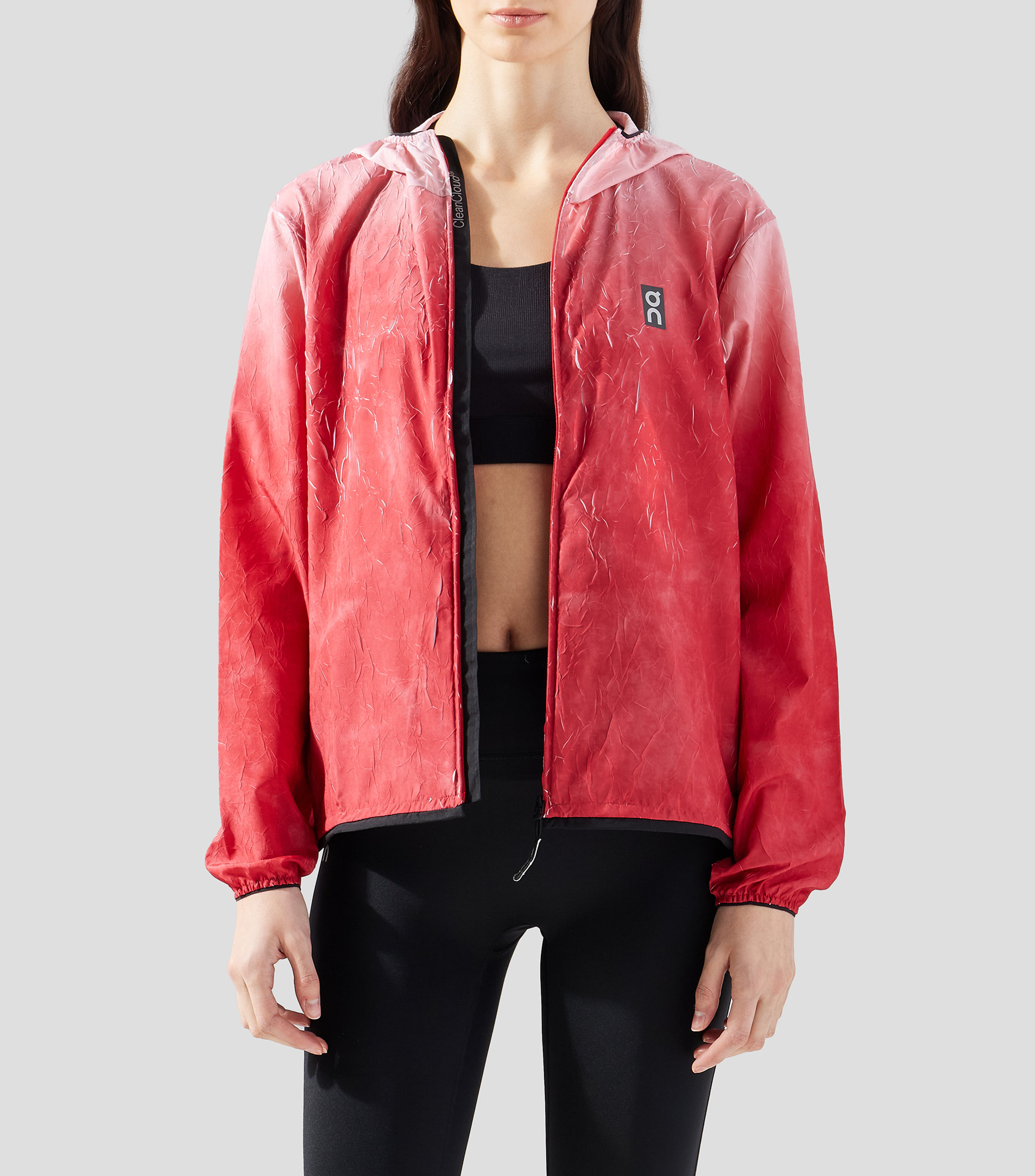 Chamarra para correr con capucha Mujer