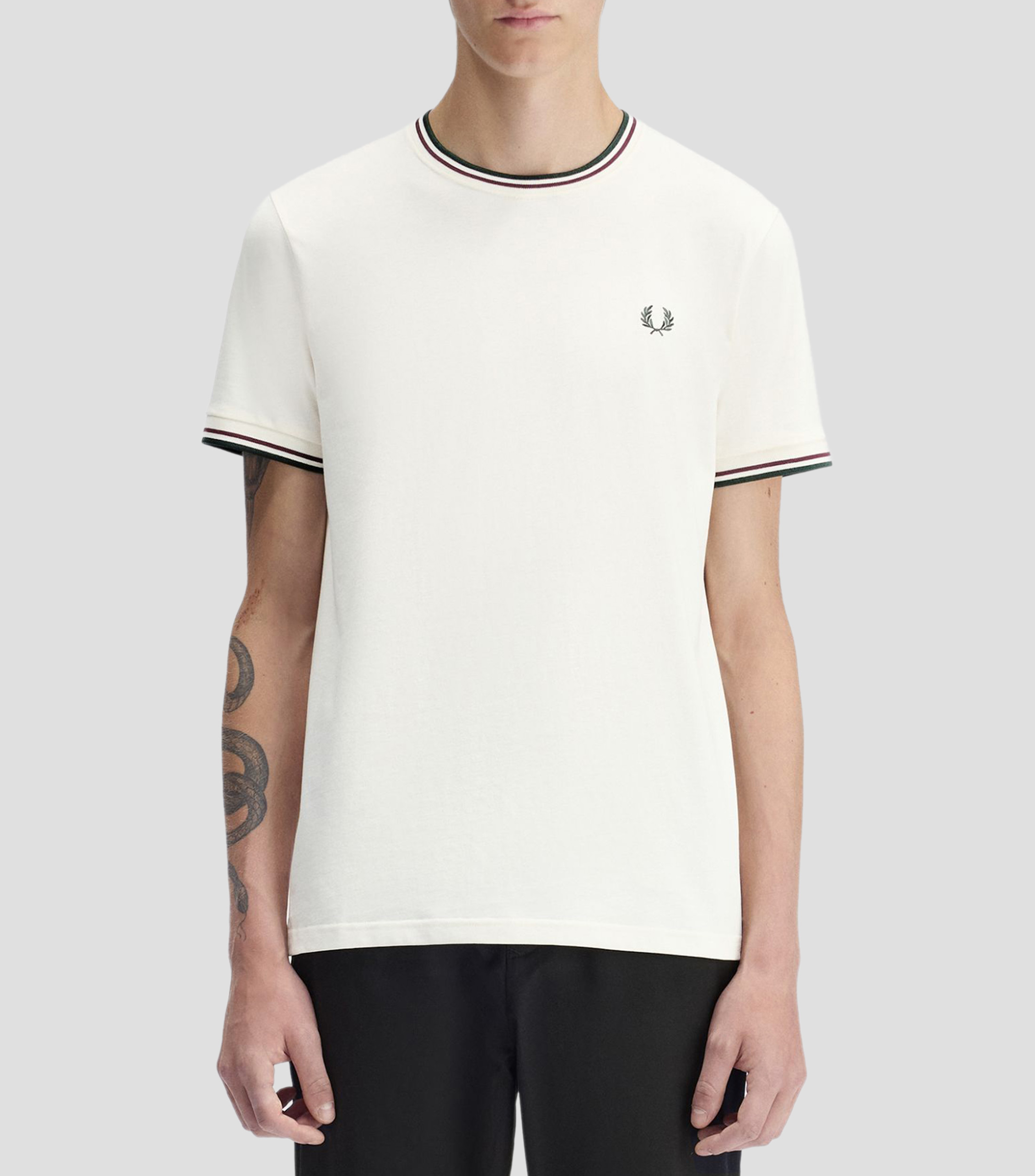 Playera cuello redondo manga corta lisa Hombre