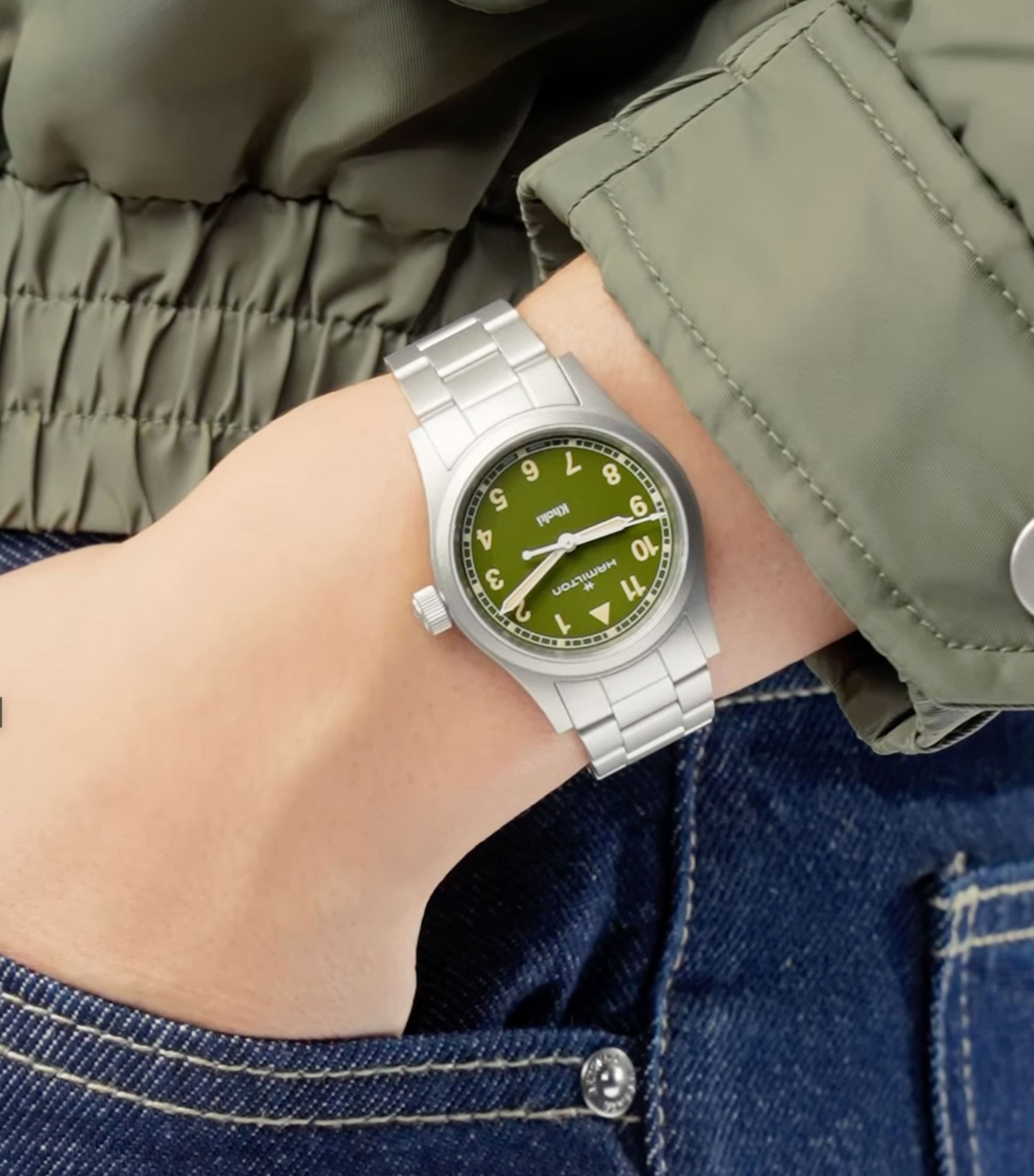 Reloj para Hombre Khaki Field Quartz casual plateado