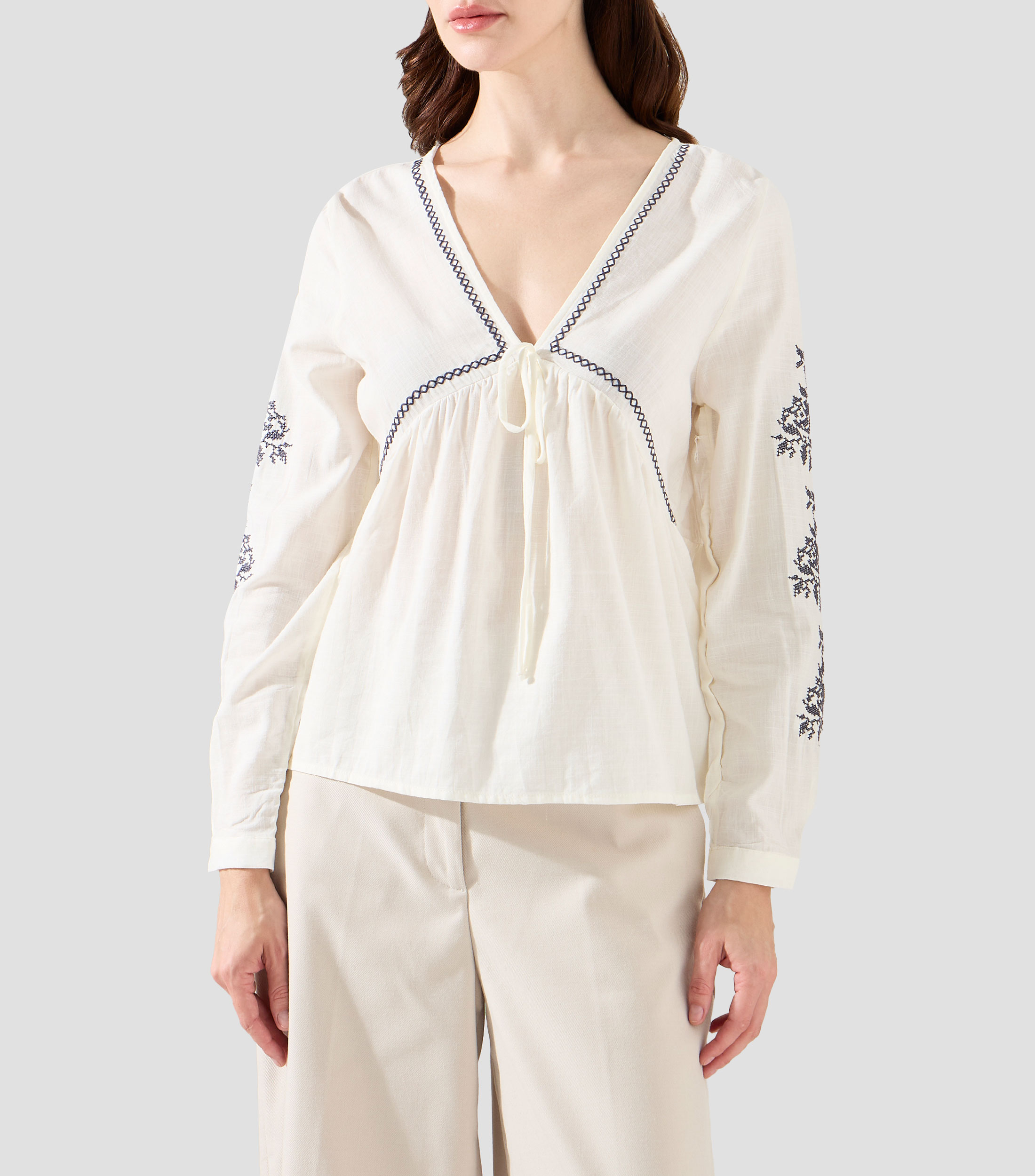 Blusa Manga Larga Mujer