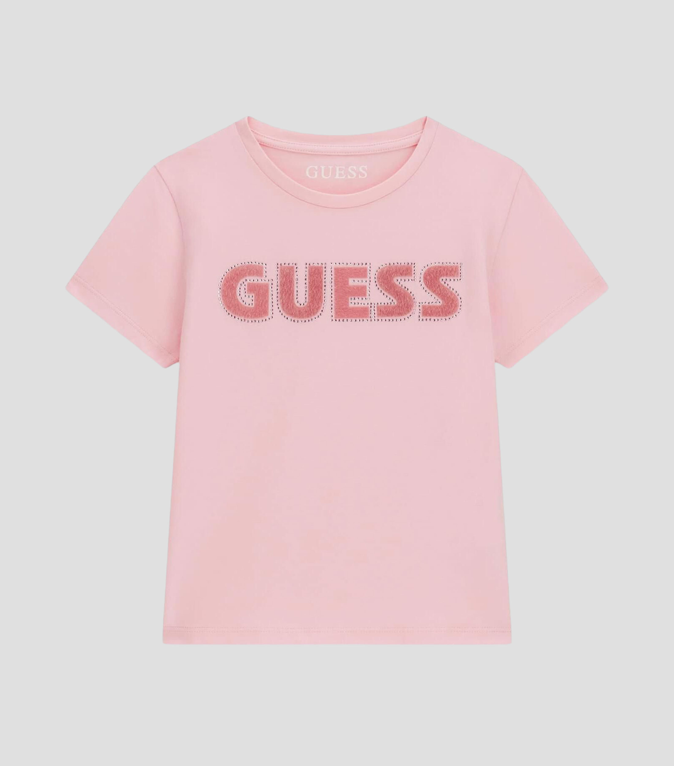 Playera cuello redondo manga corta estampada Niña