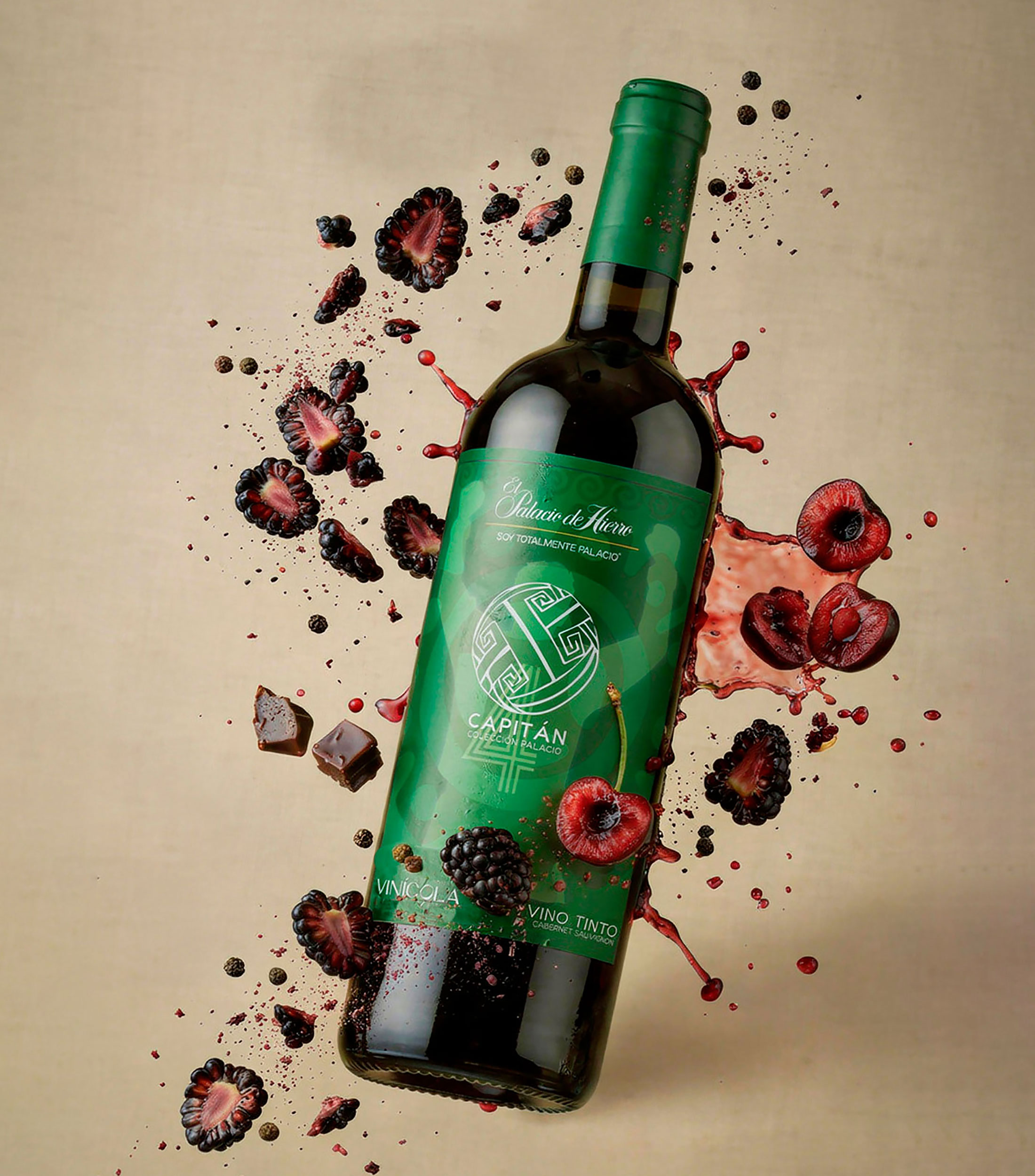 Vino tinto Cabernet Sauvignon Capitán Colección Palacio, México, 750 ml