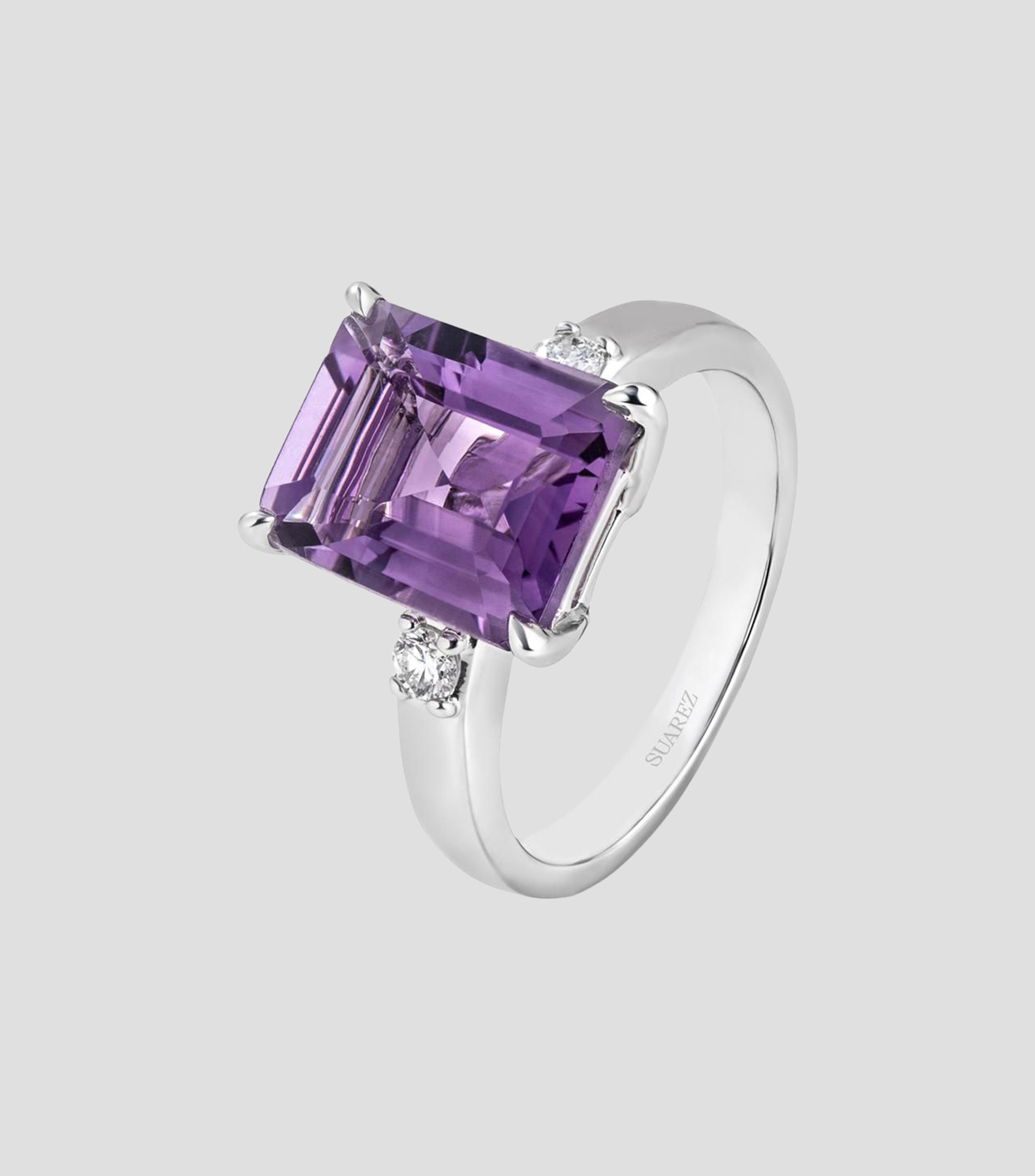 Anillo en Plata .925 Utopian con amatista Mujer