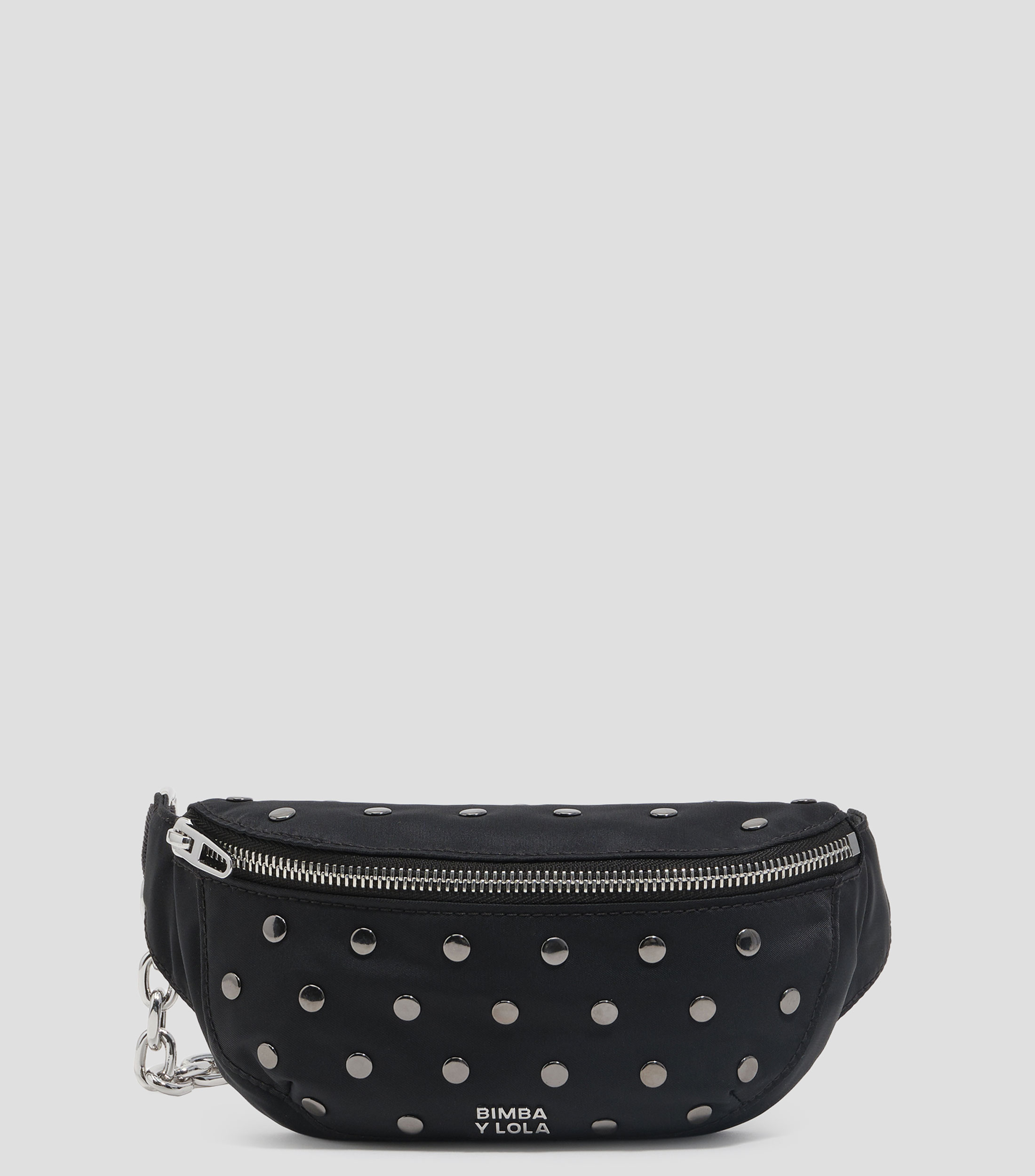 Cangurera nylon negra Mujer