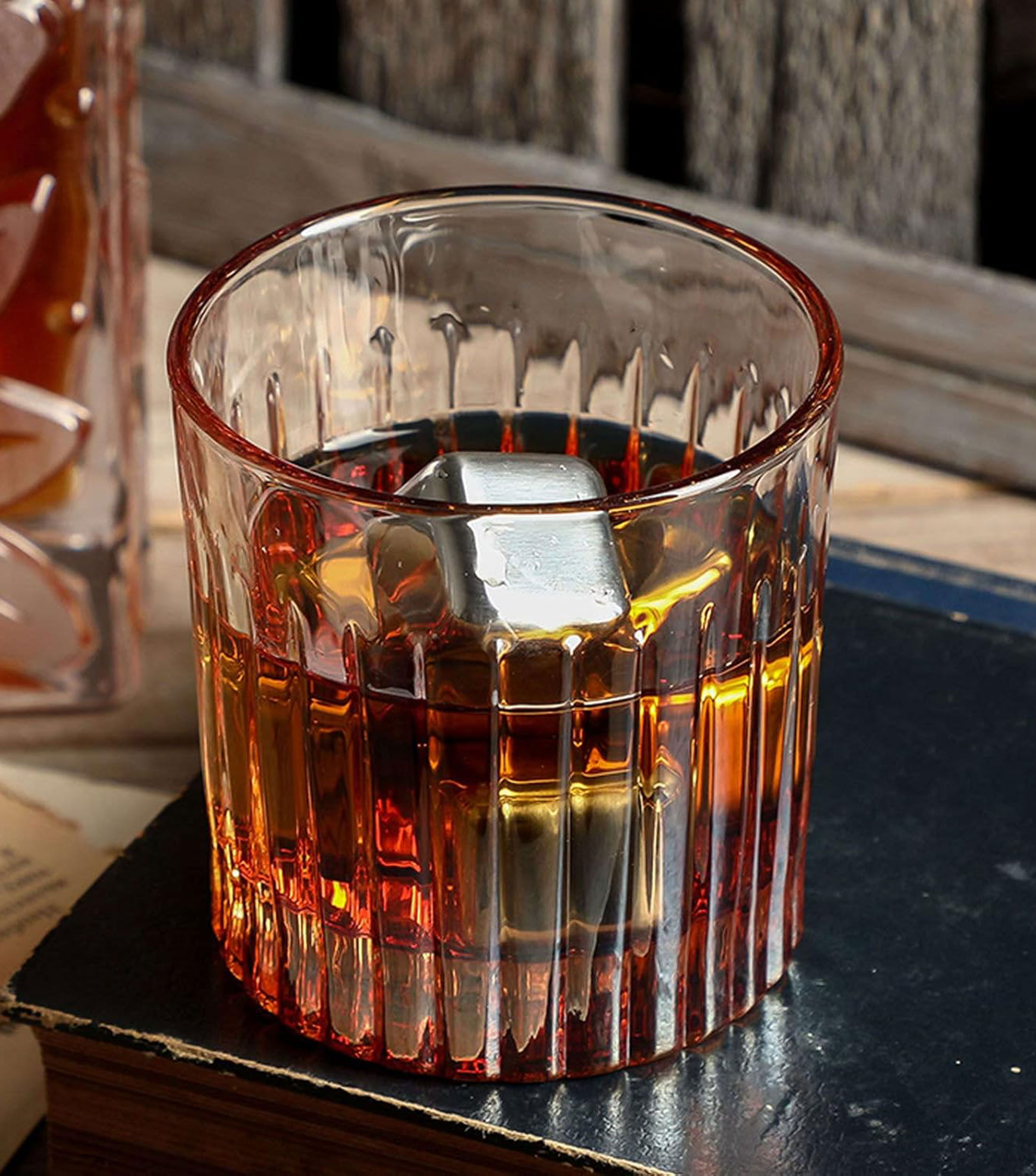 Set 4 Vasos Old Fashion Art Deco