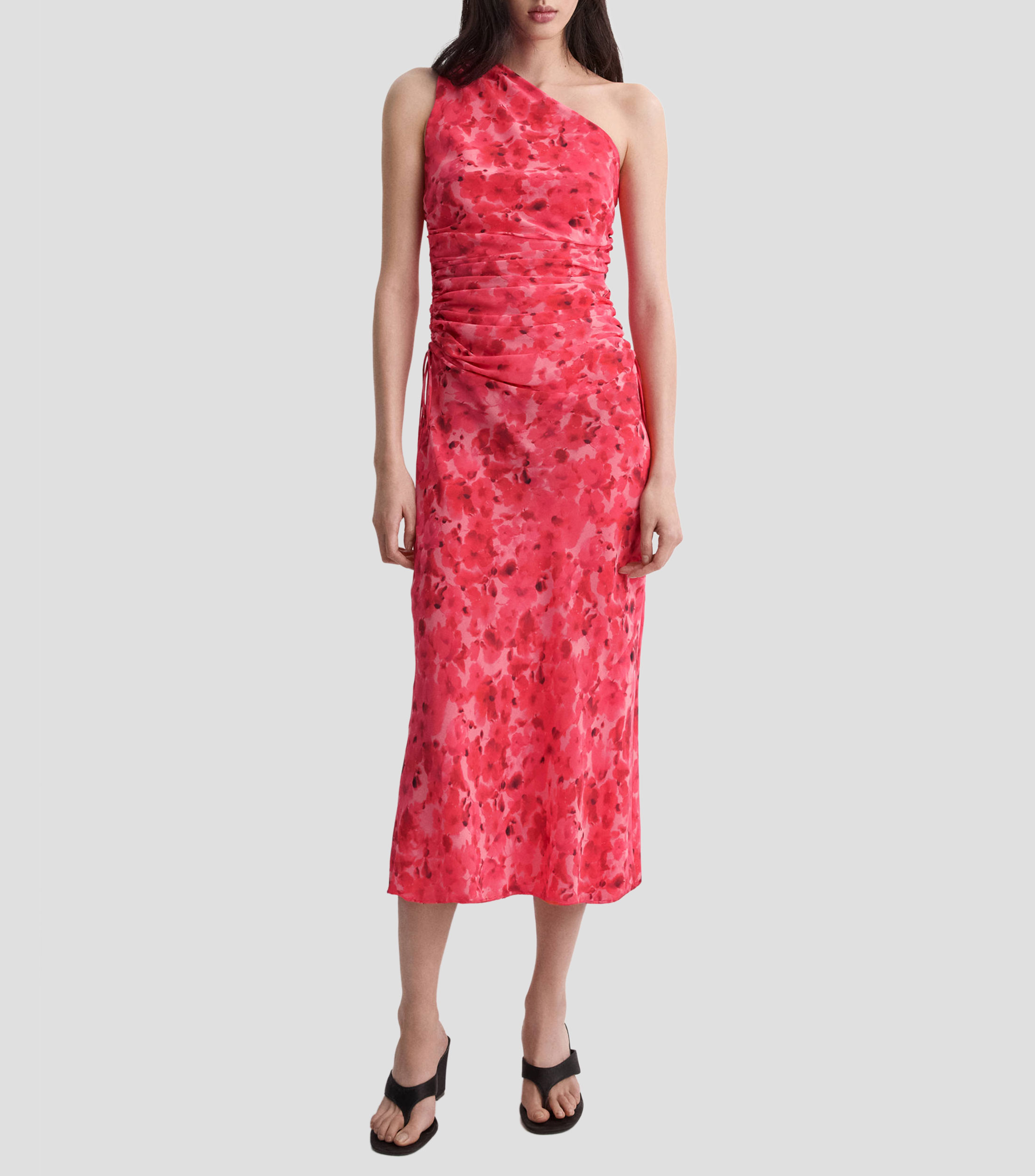 Vestido midi estampado Mujer
