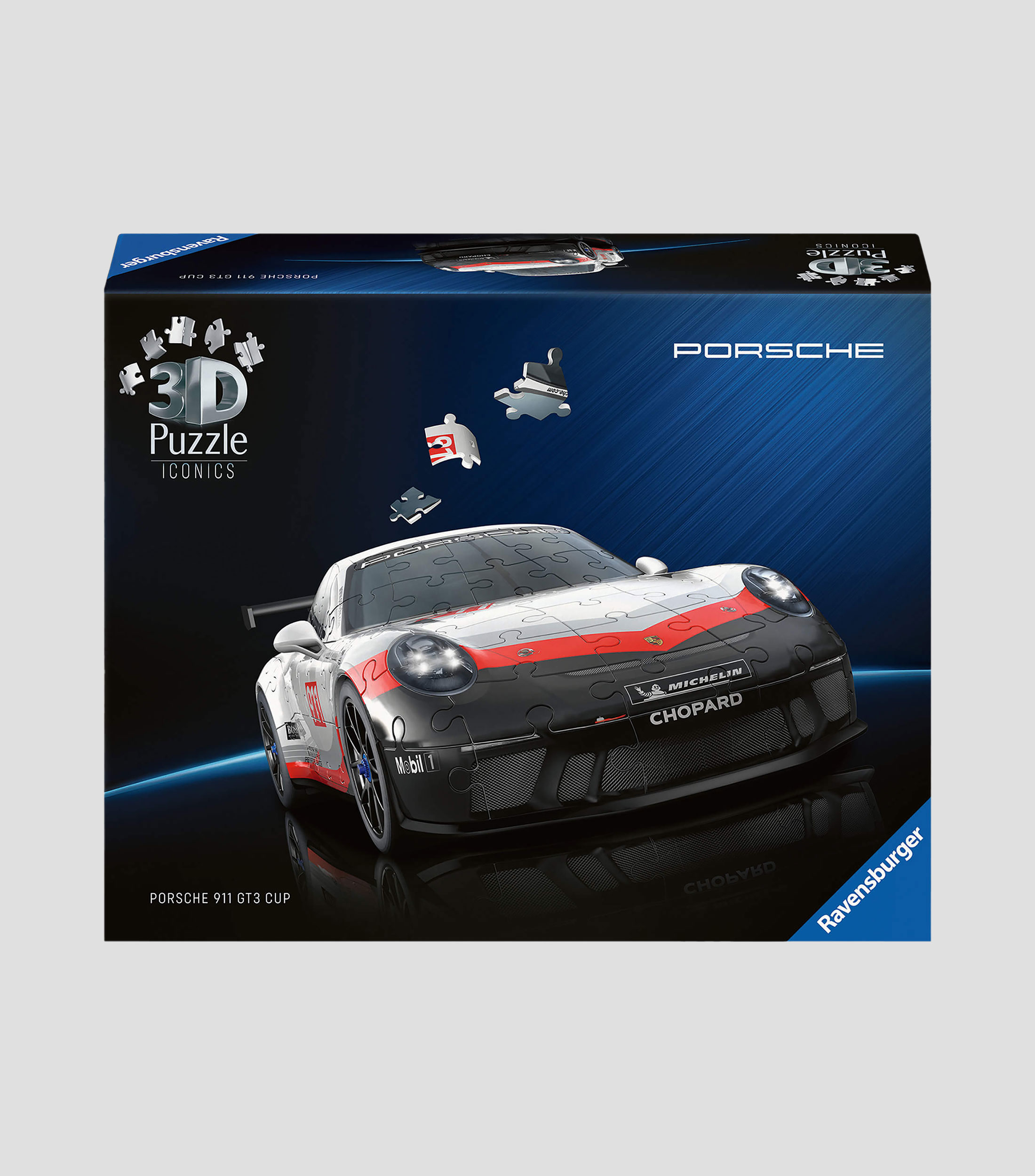 Rompecabezas 3D Iconics Porsche 911 GT3 Cup108 Ravensburger