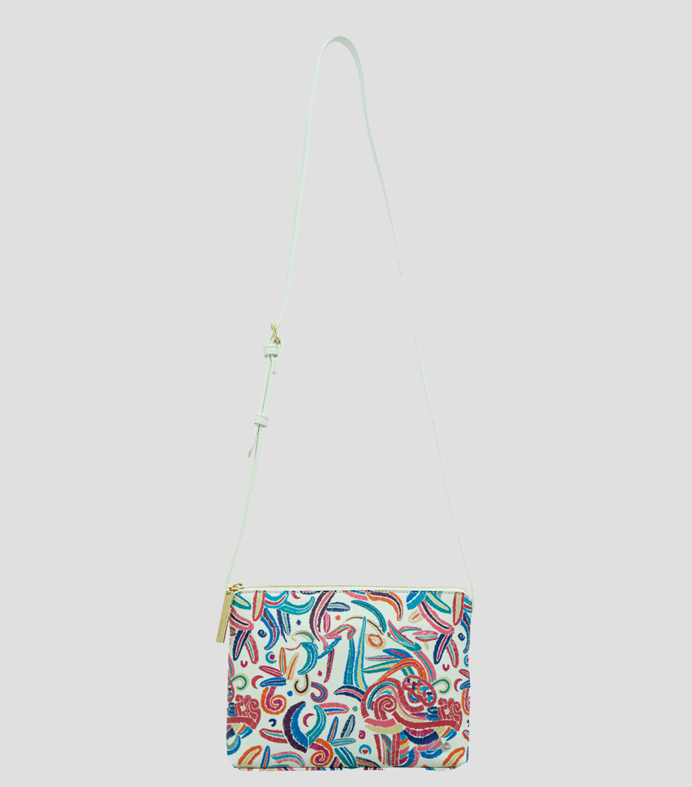 Bolsa crossbody blanco Yaakun Quetzalcoatl Mujer