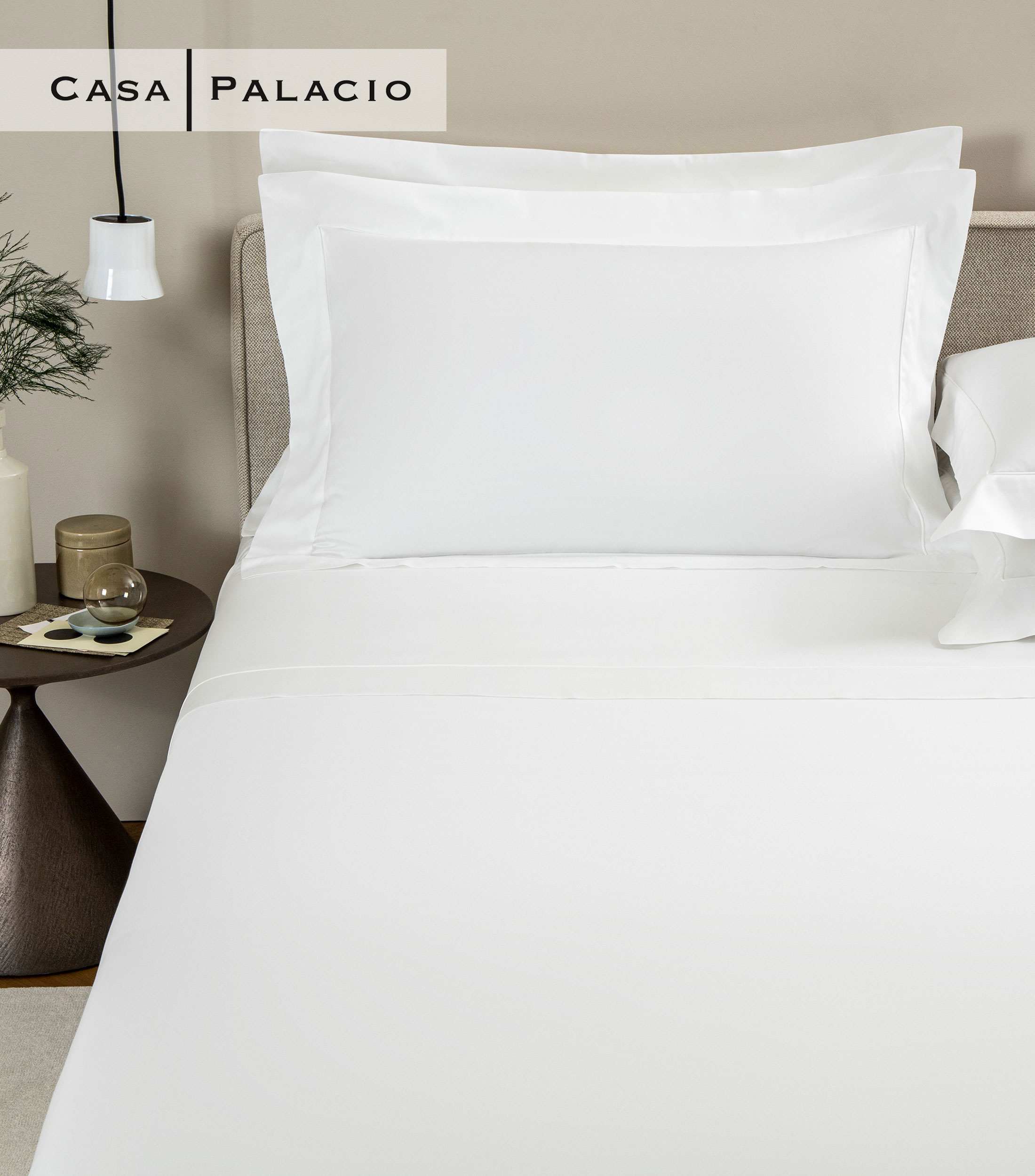 Juego de sabanas King Size de algodon Grace Blanco