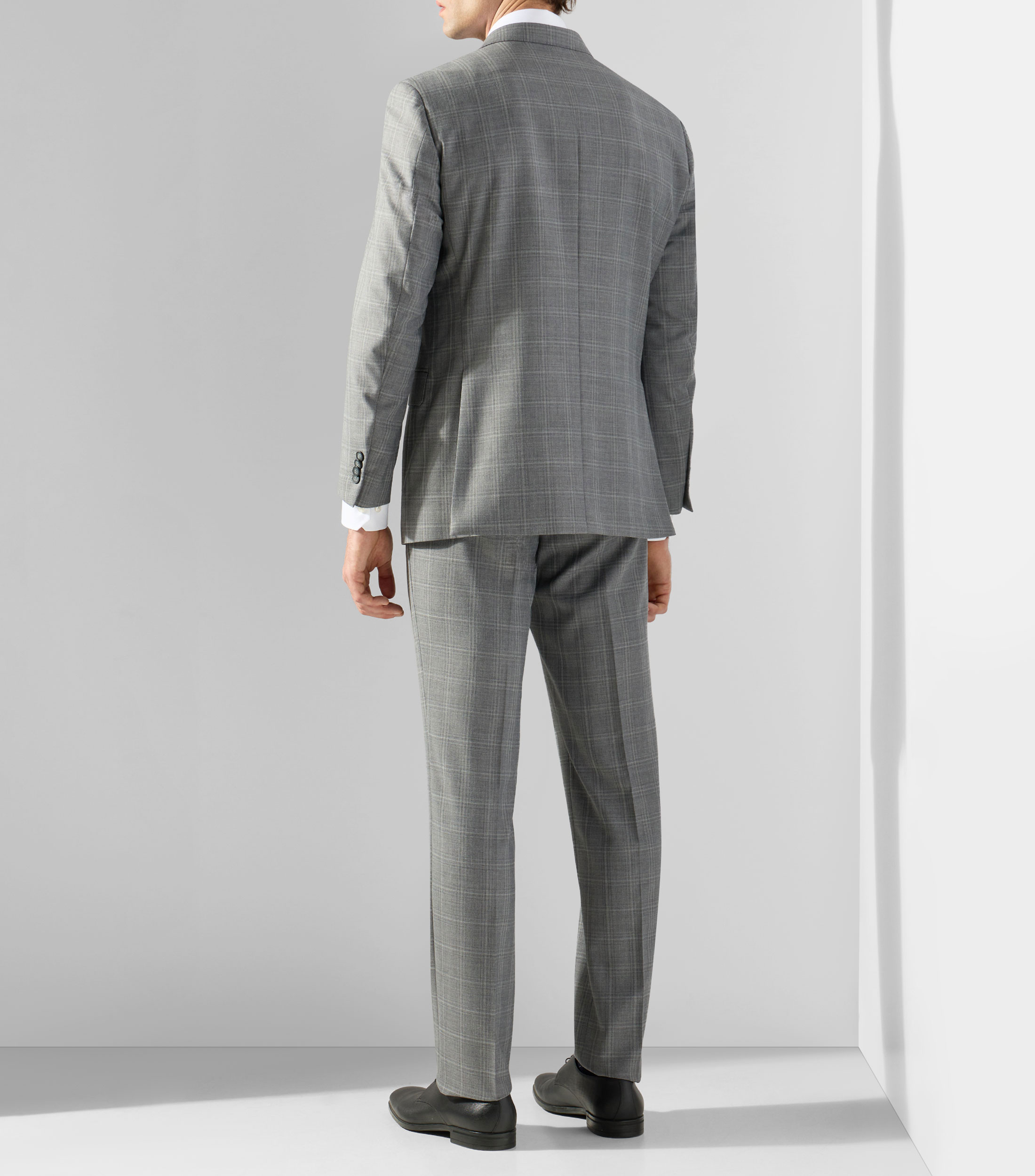 Traje de corte slim a cuadros Hombre