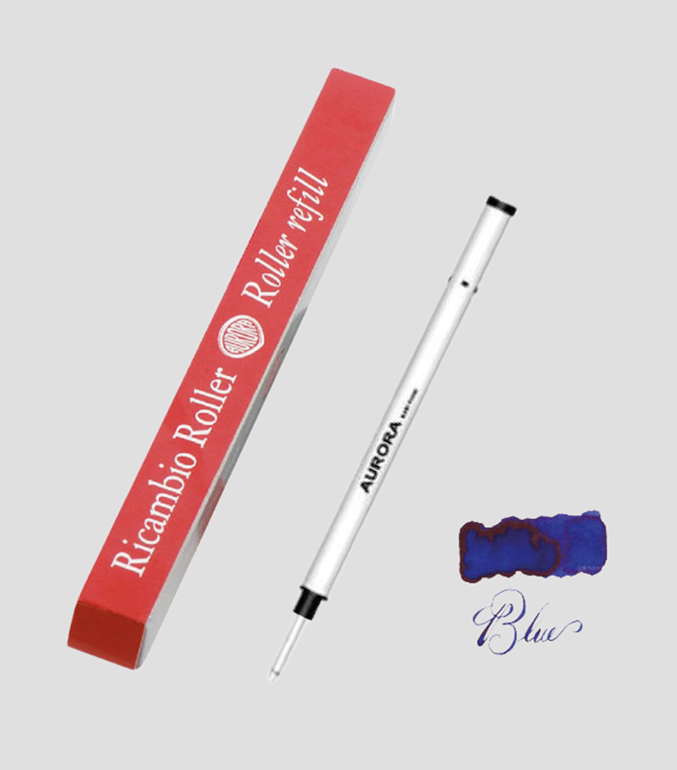 Repuesto de rollerball individual de color azul punto fino