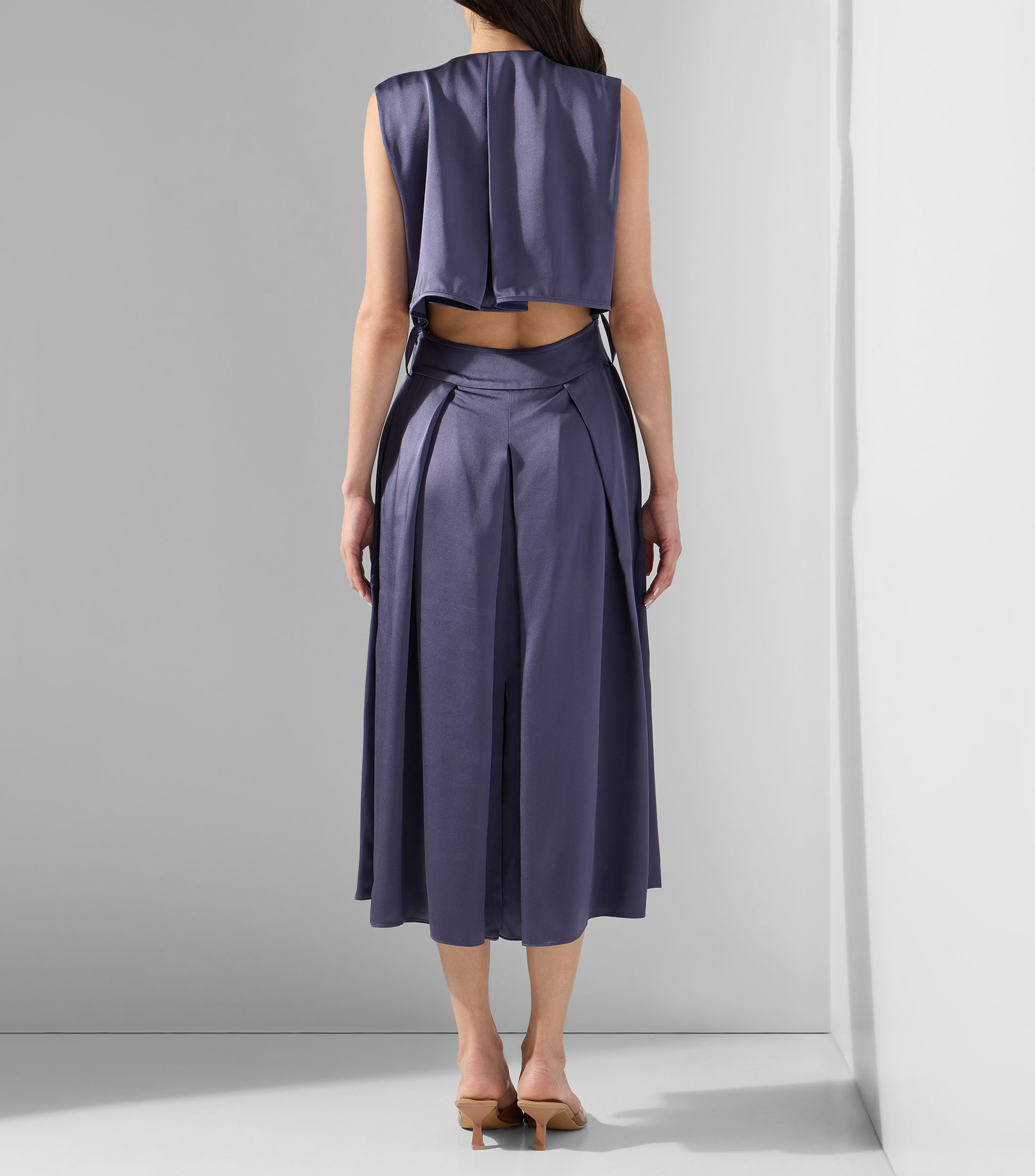 Vestido midi liso Sybil Mujer