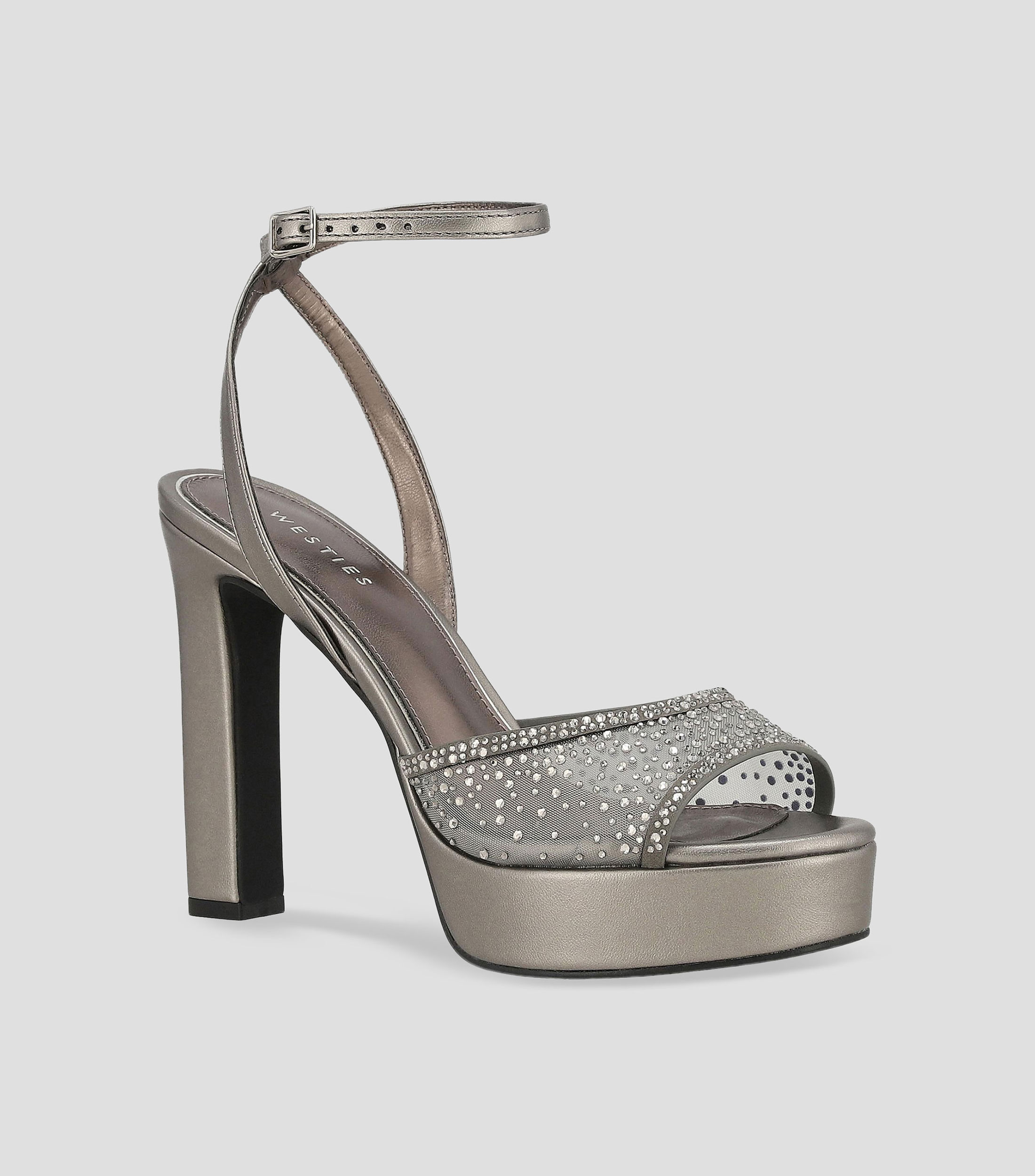Sandalias con tacón alto y cuadrado Mujer