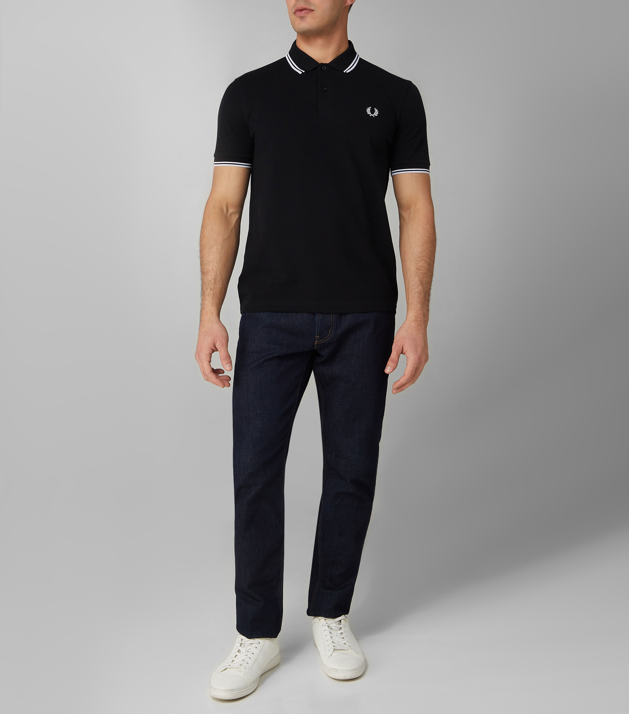 Playera tipo polo manga corta sólida Hombre