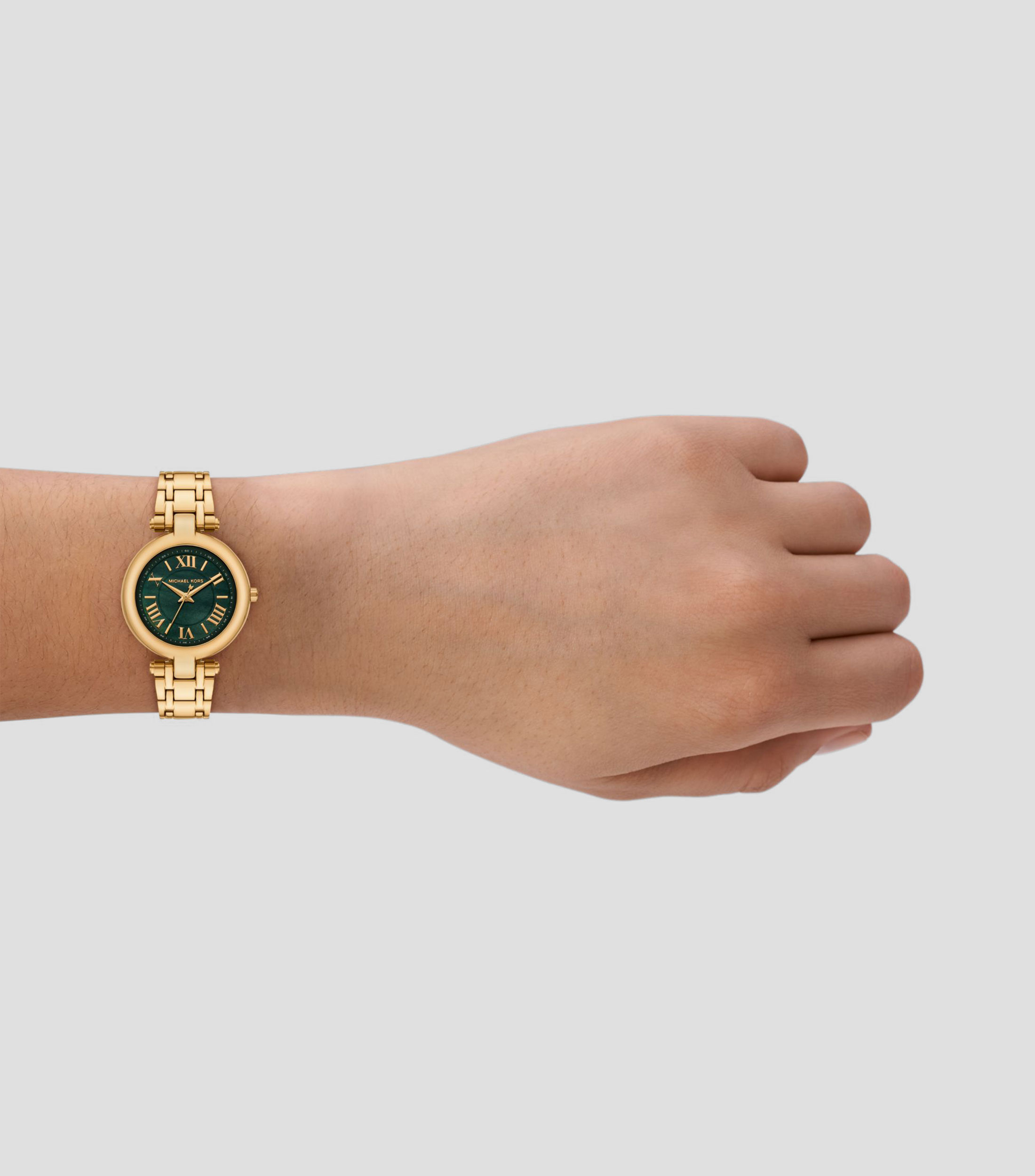 Reloj para Mujer Laney Casual Verde, Dorado