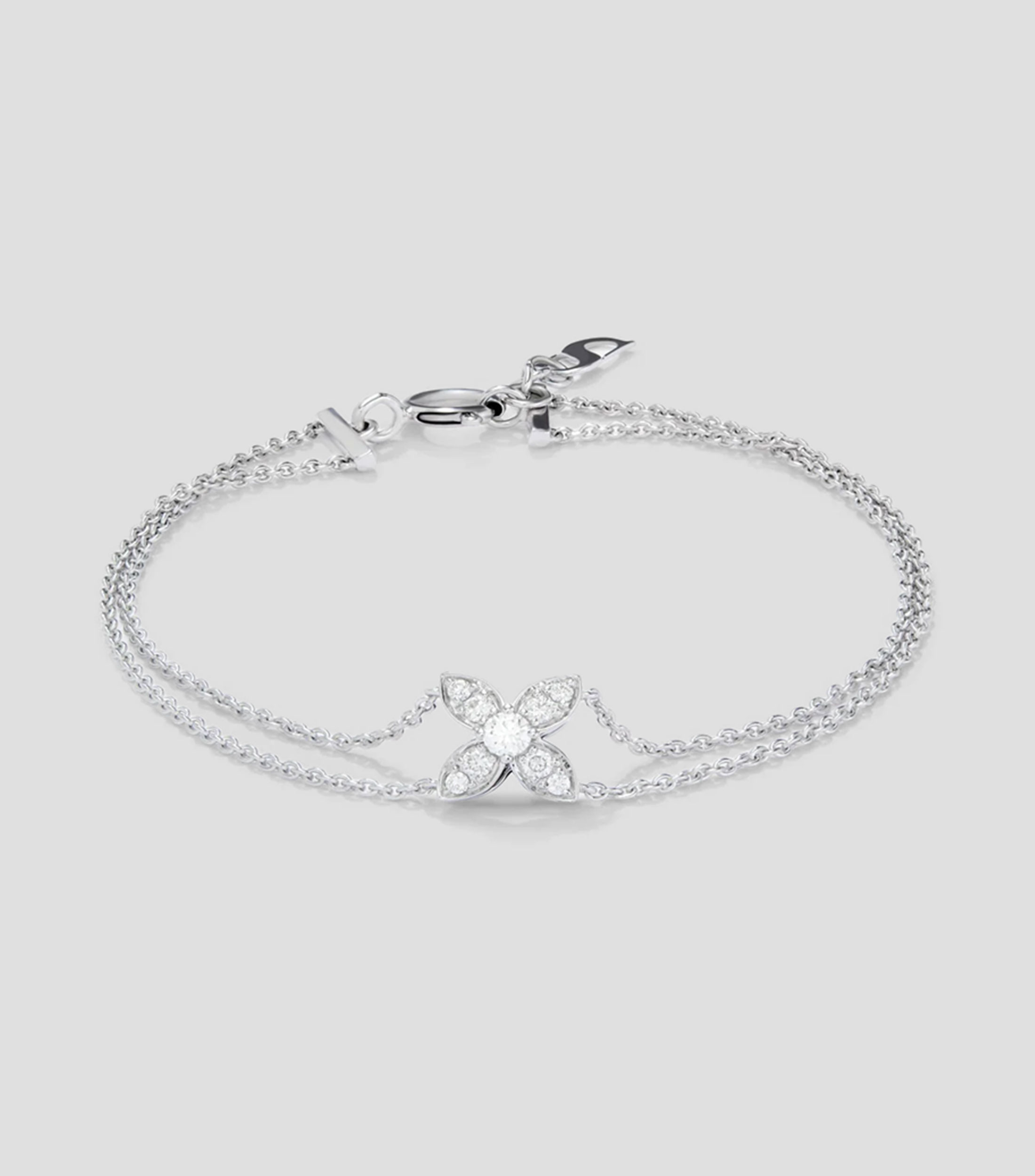 Pulsera en Oro Blanco de 18 Kilates con diamante Daphne Mujer