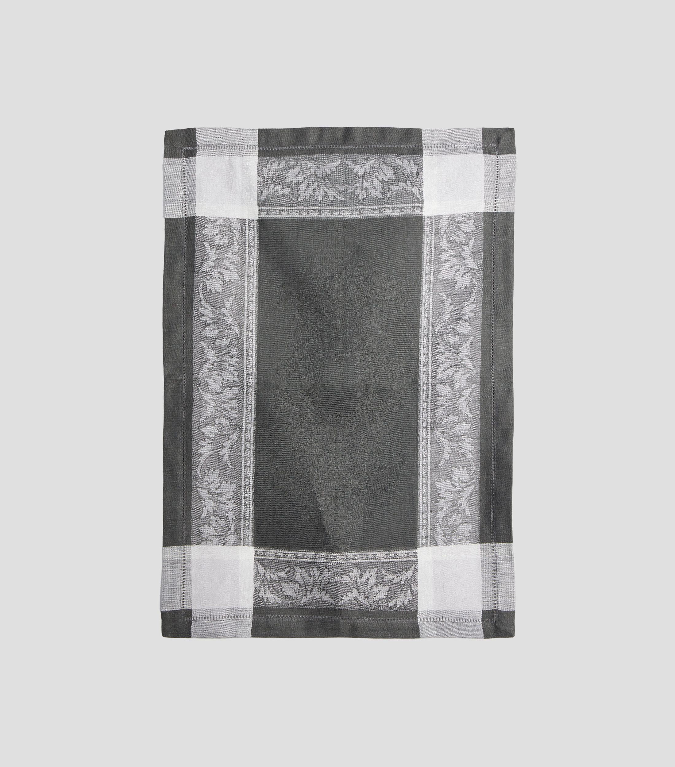 Servilleta Acanthus gris floral