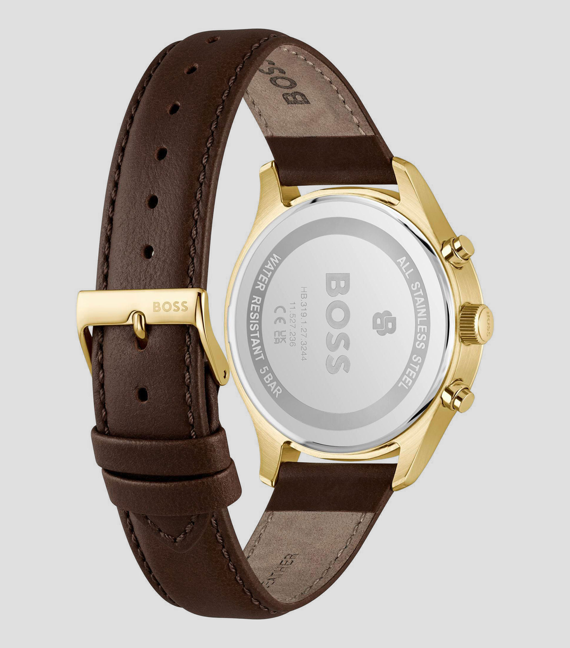 Reloj para Hombre Stratus casual dorado, café