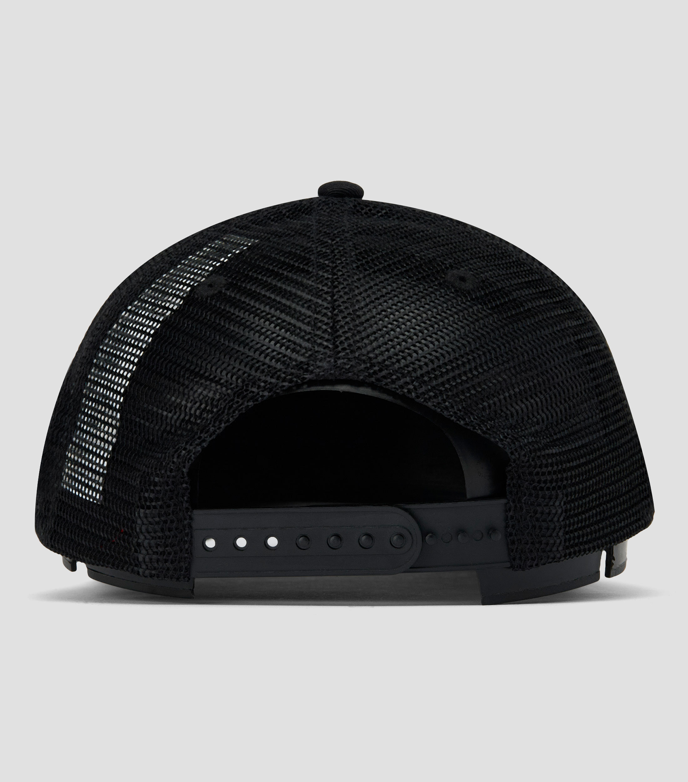 Gorra de sarga de algodon con paneles de malla Hombre