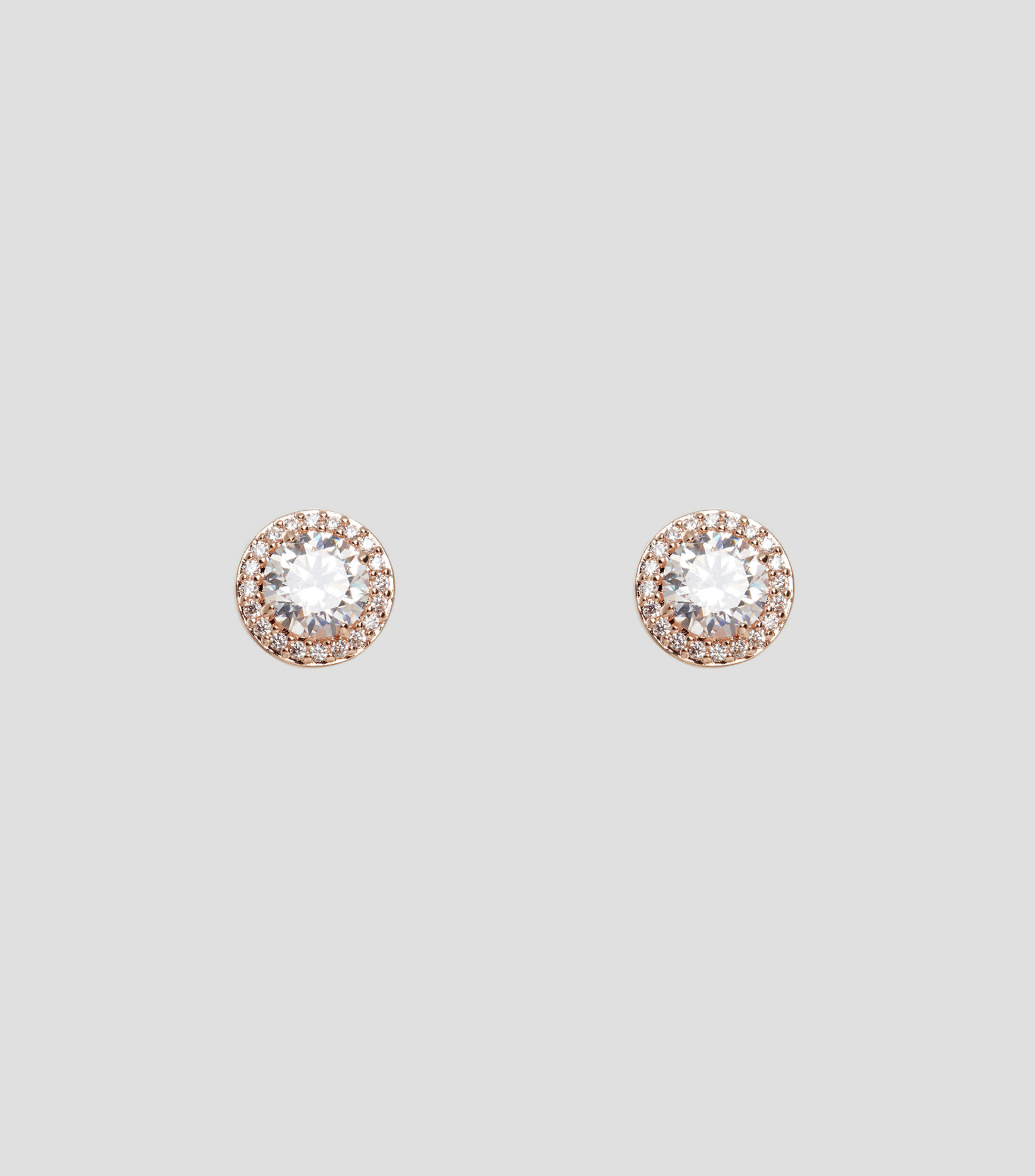 Aretes redondos con cristales Constella Mujer