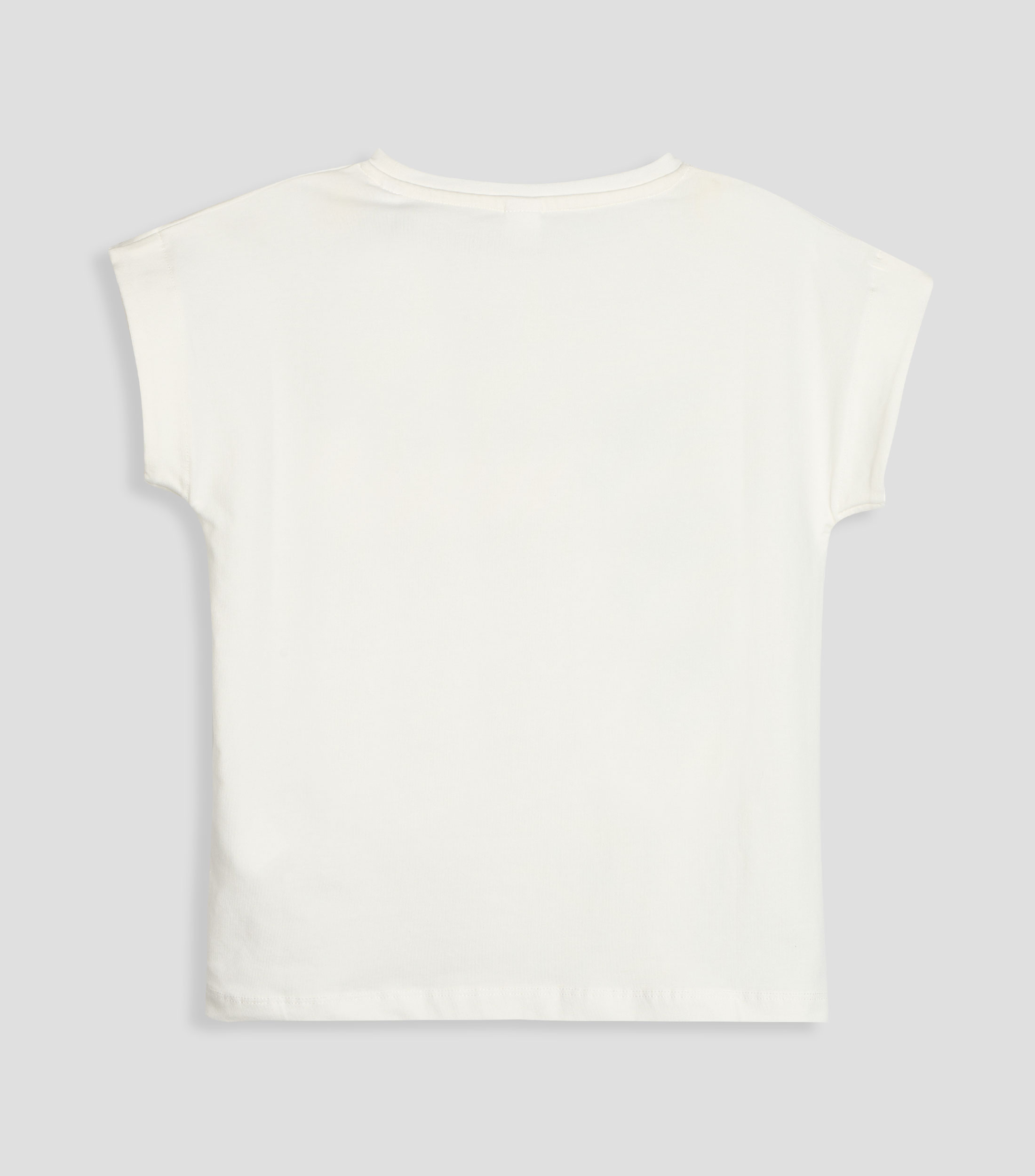 Playera cuello redondo manga corta lisa Niña