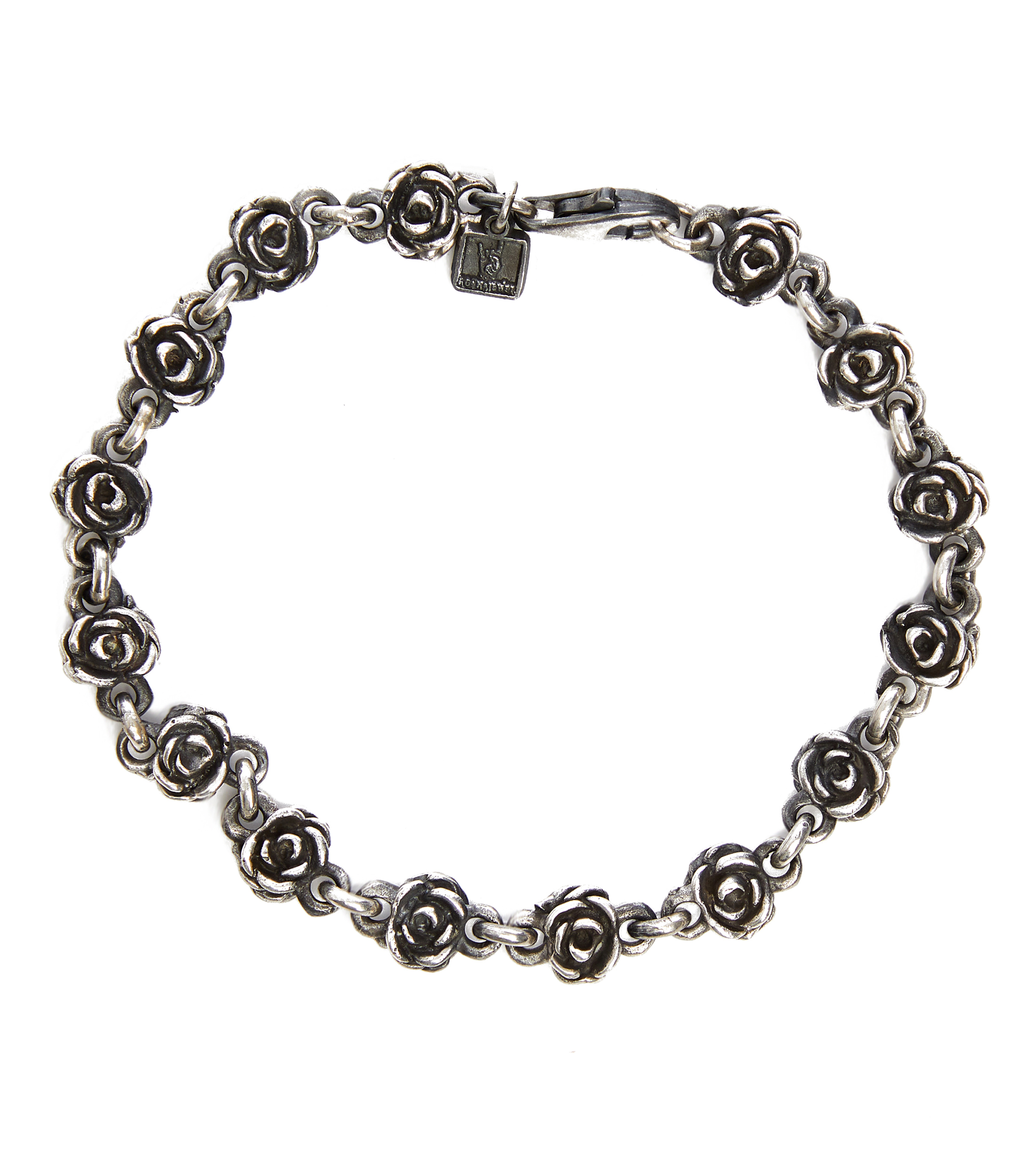 Pulsera Rosas en plata .925 Hombre