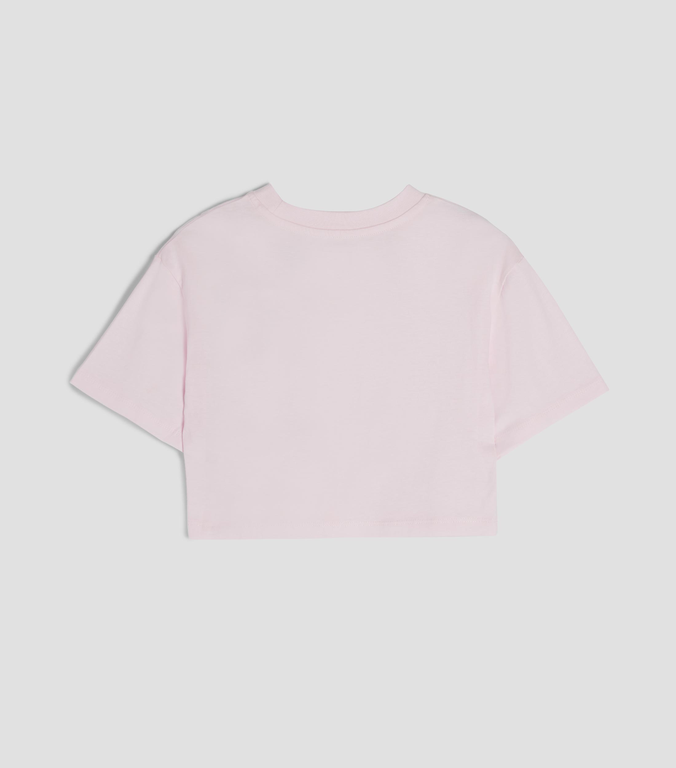 Playera de cuello redondo con manga corta estampada Niña