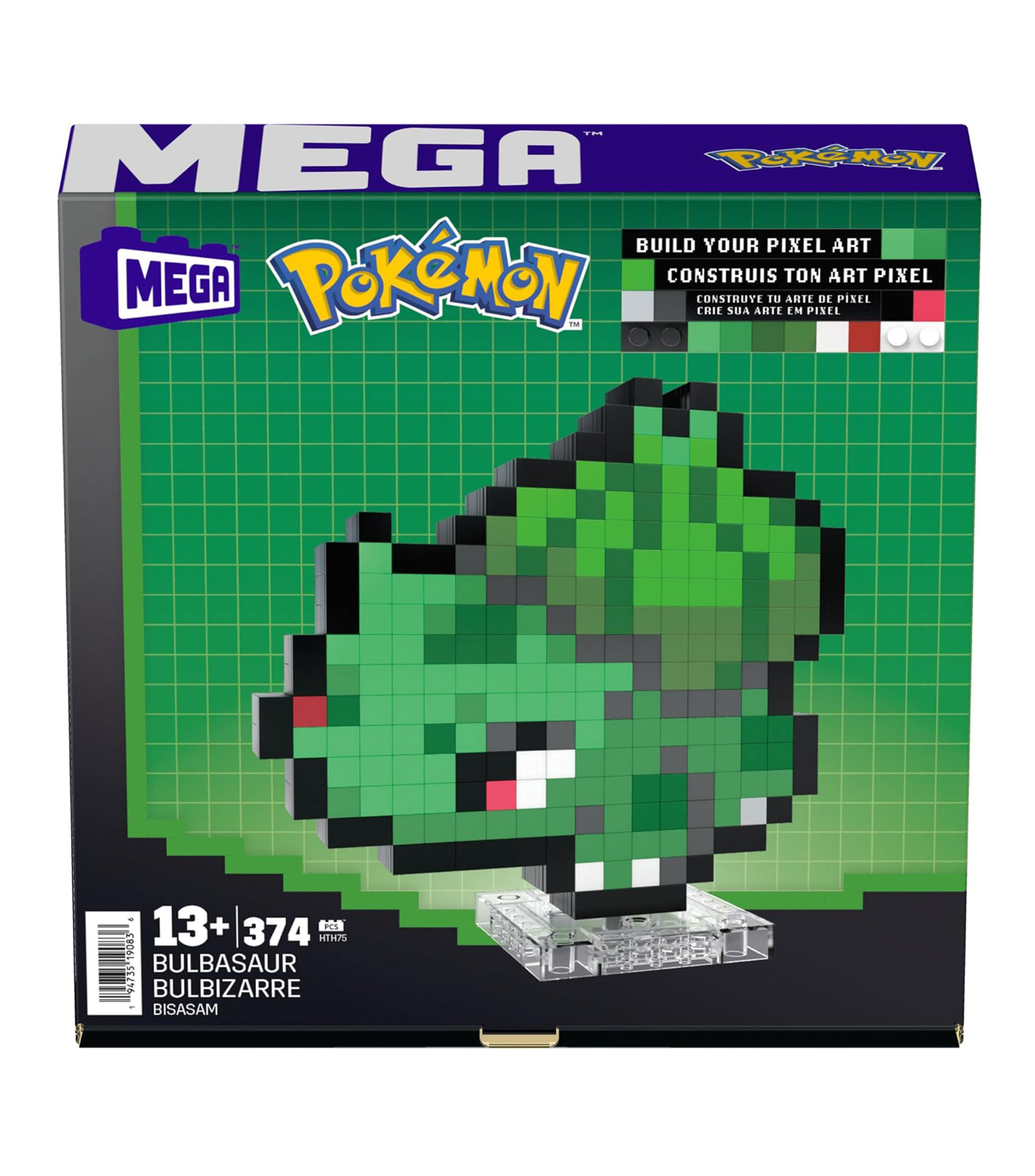 Playset Pokémon Bulbasaur Pixel