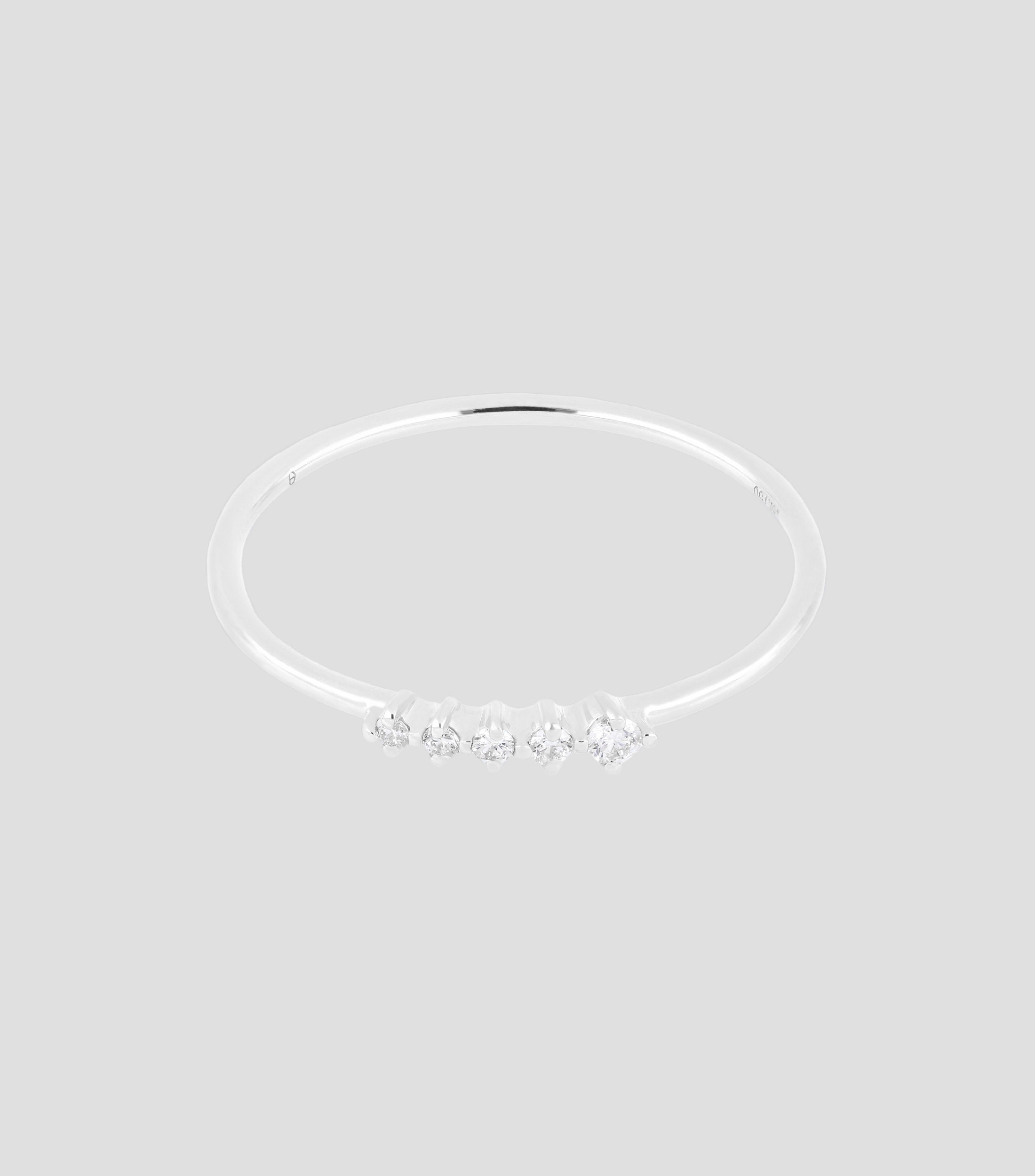 Anillo en Oro blanco de 18 Kts Mujer