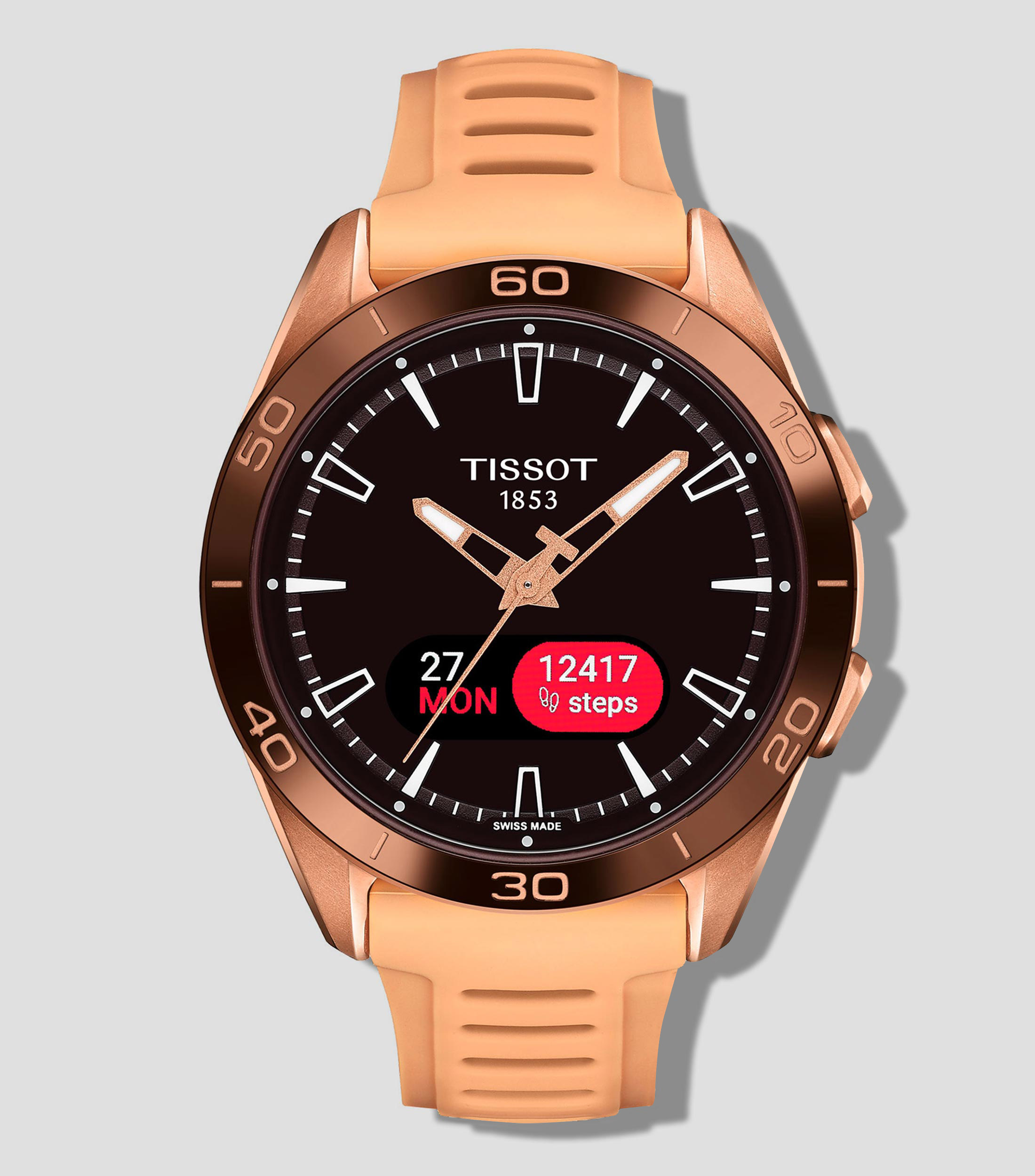 Reloj para Mujer Deportivo Dorado Rosa