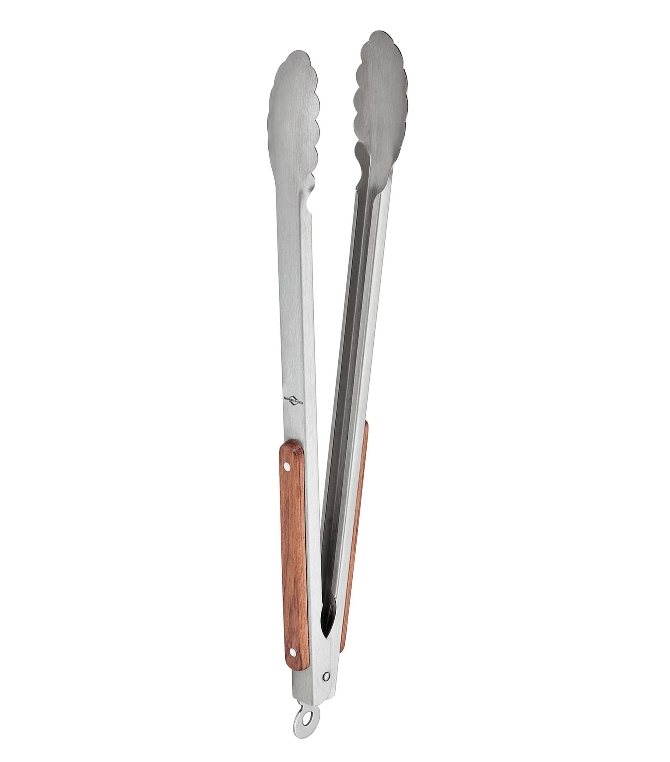 Pinzas acero inoxidable con madera 45 cm