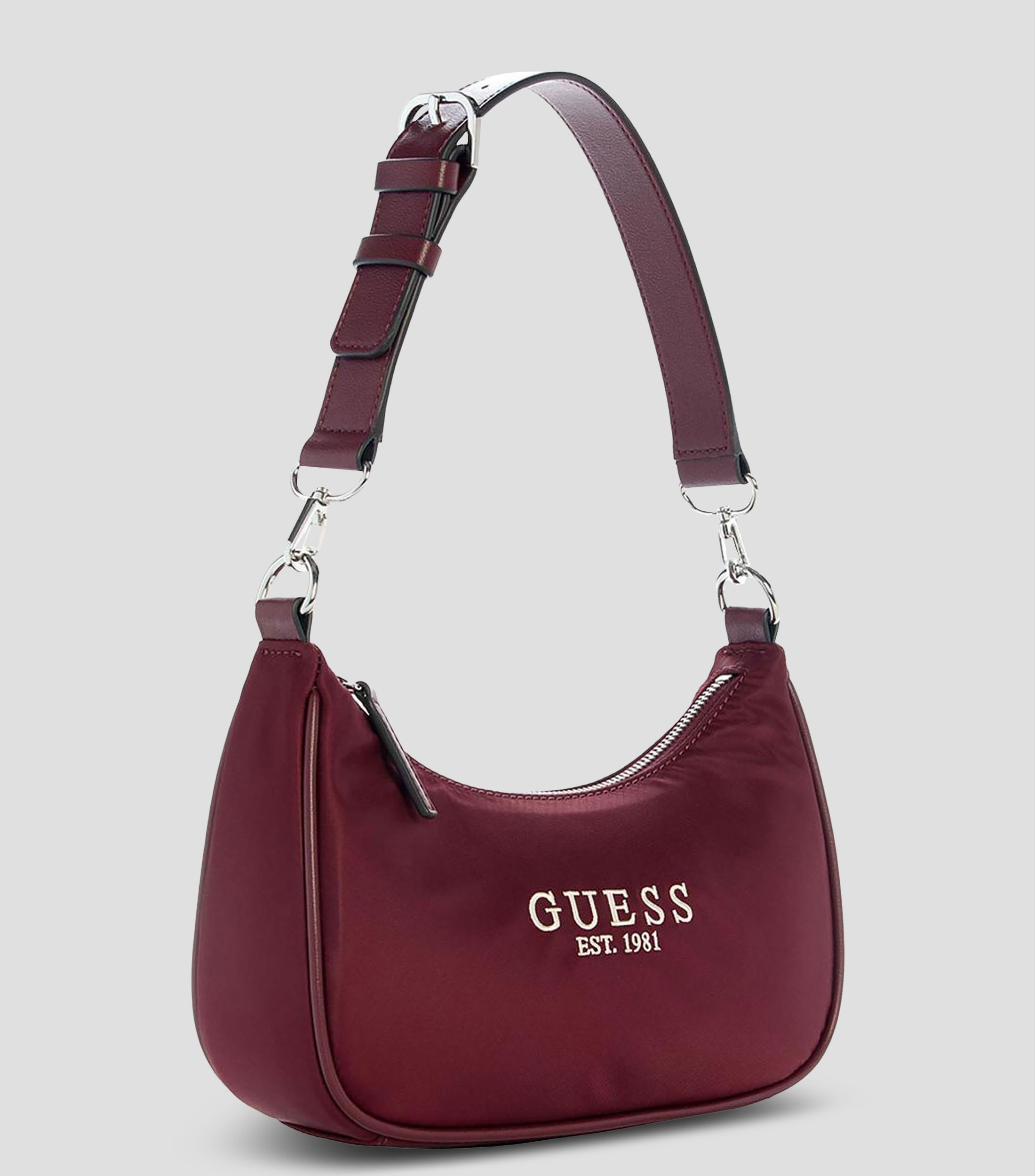 Bolsa shoulder roja Arona con logotipo Mujer