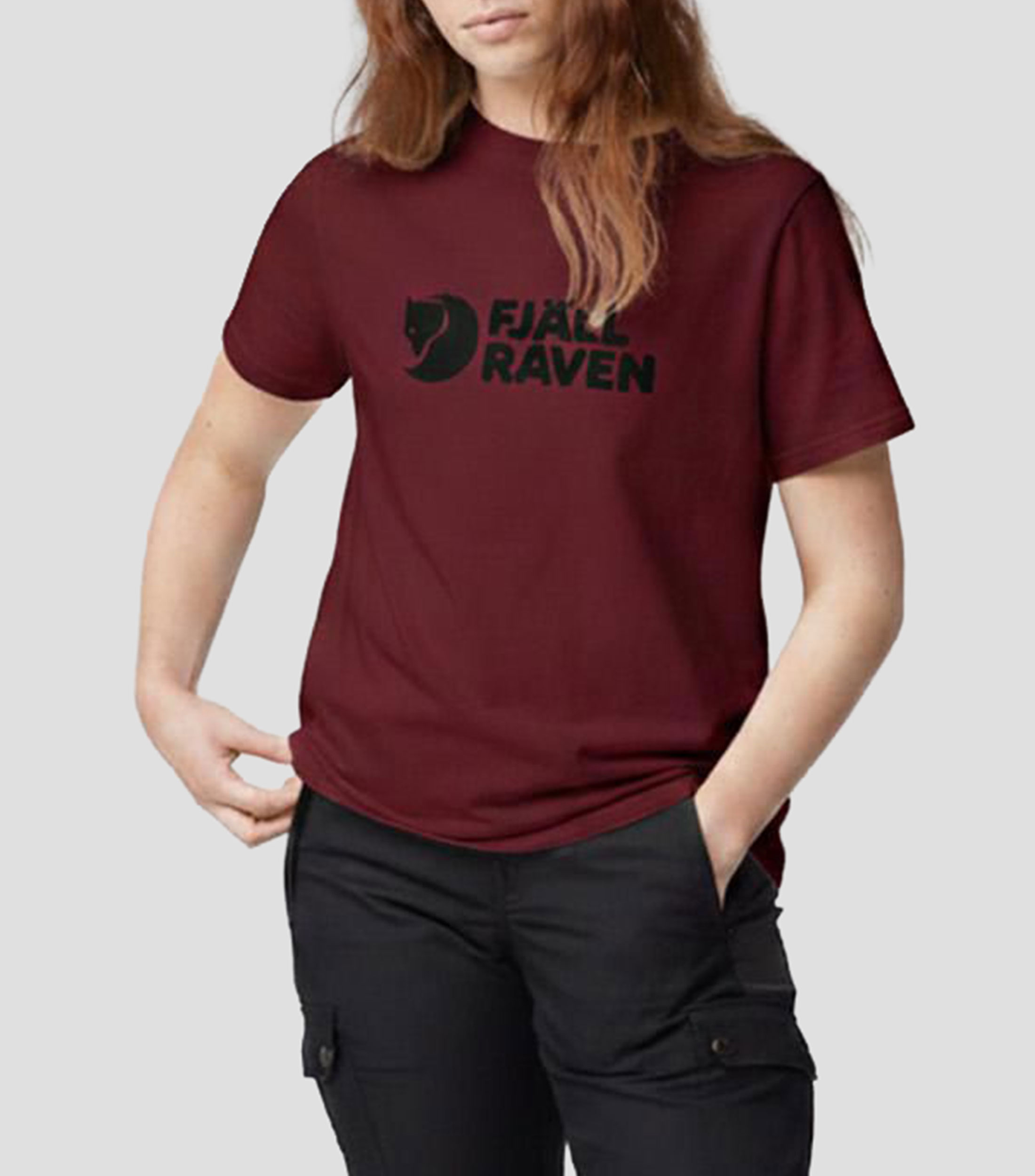 Playera de cuello redondo con manga corta estampada Mujer
