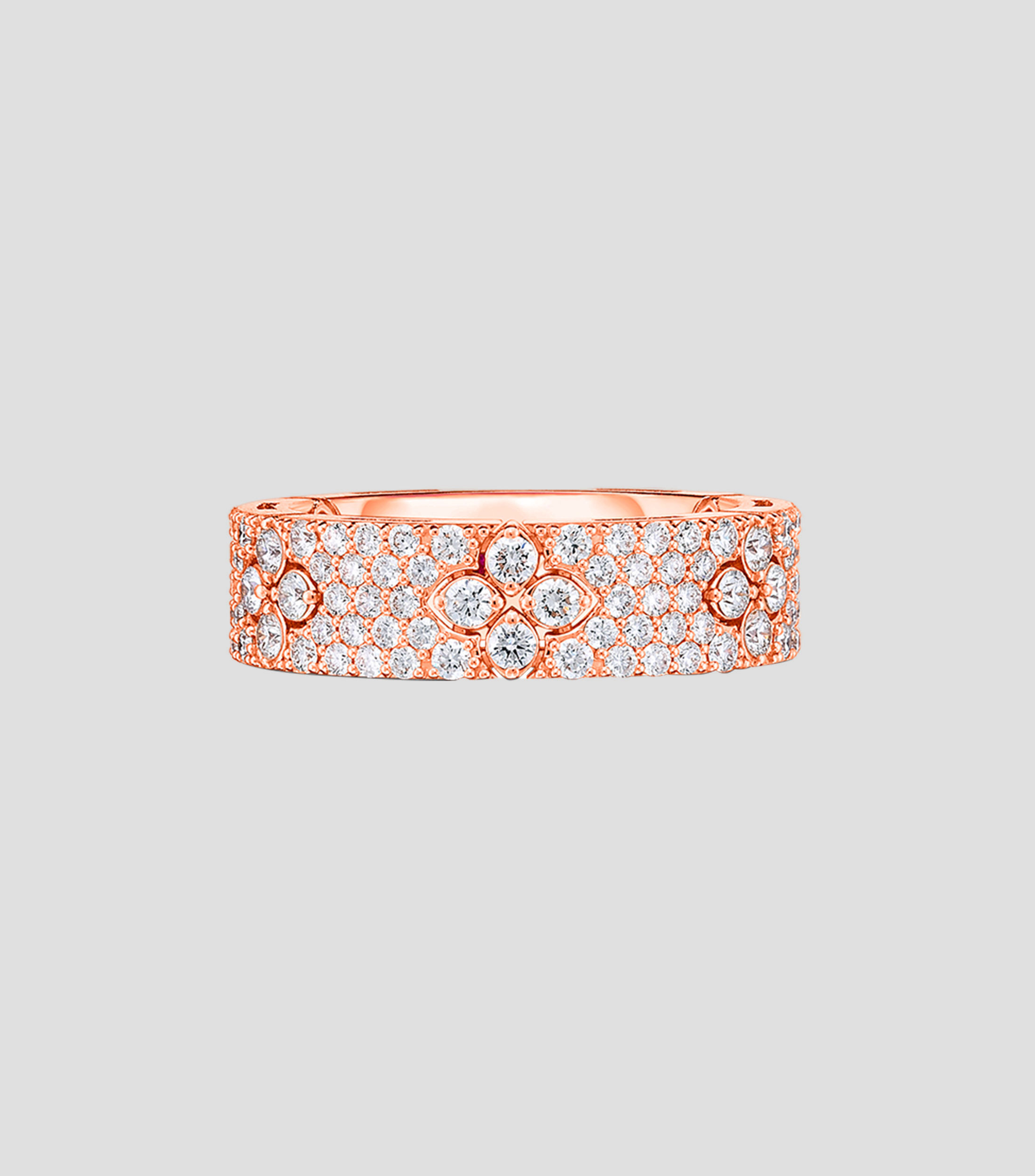 Anillo en Oro rosa de 18 Kilates Love in Verona con Diamantes Mujer