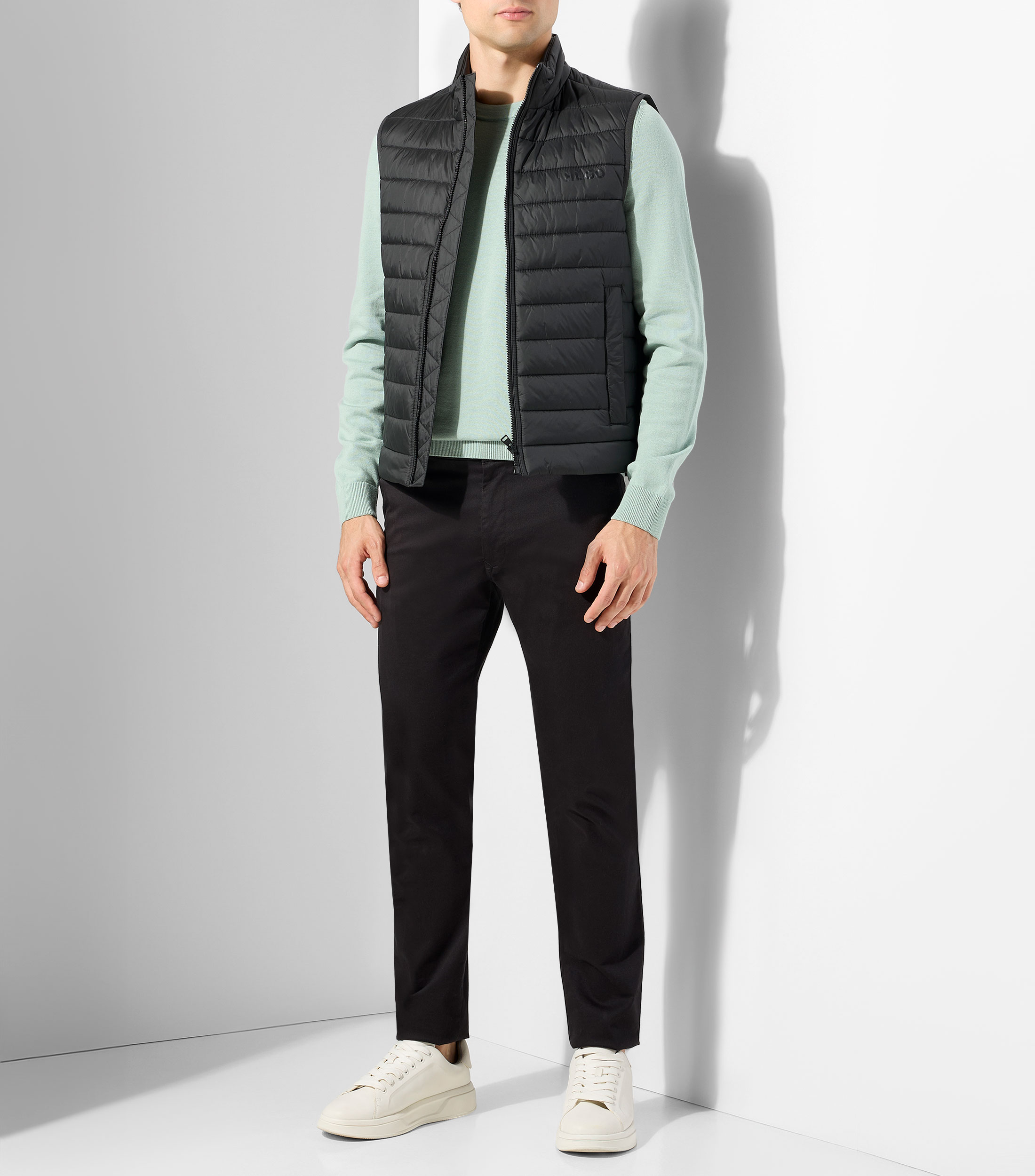 Chaleco acolchado de cuello alto Hombre
