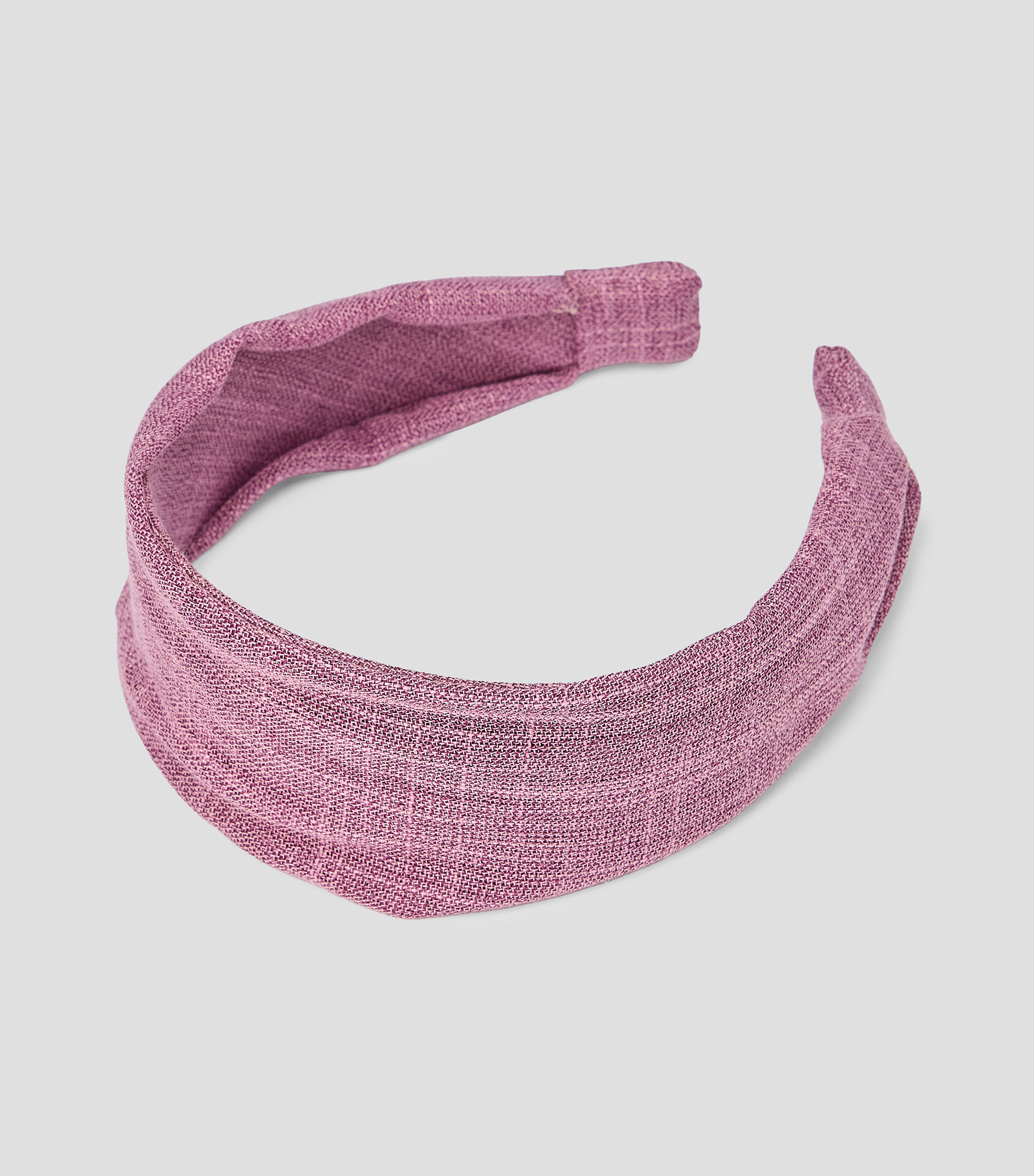 Diadema Pressume de Rafia Morado Mujer