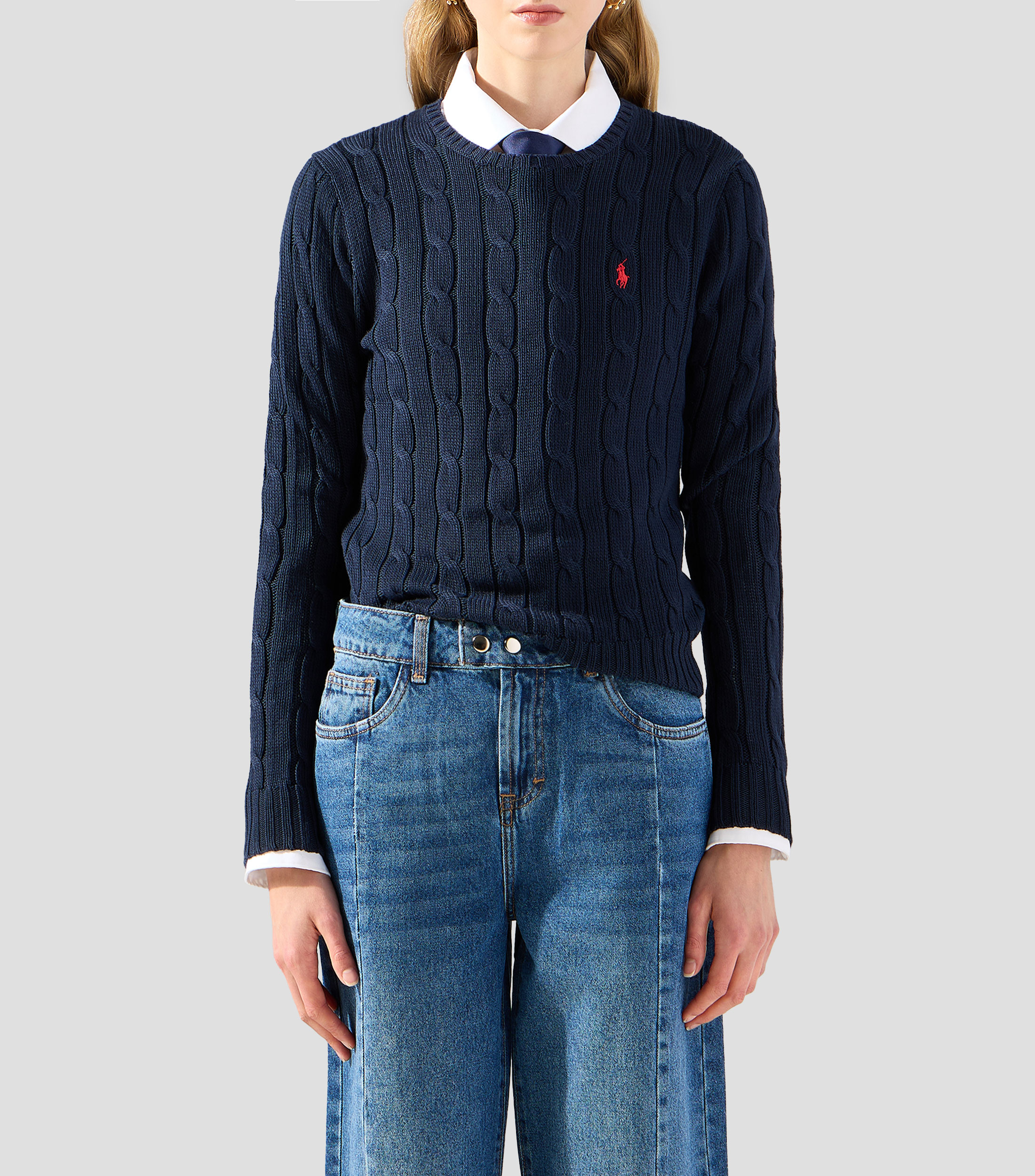 Suéter cuello redondo Mujer